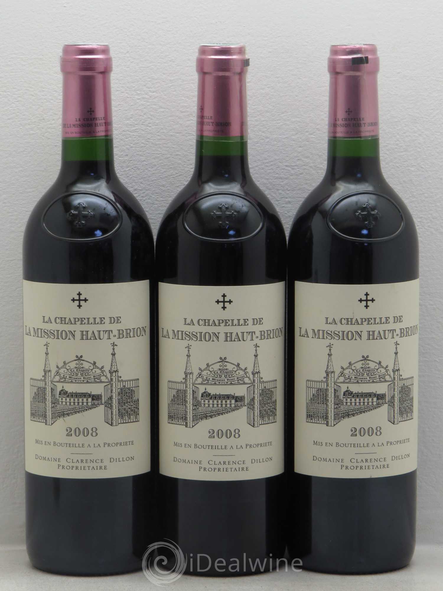La Chapelle de La Mission Haut-Brion Second Vin 2008 - Lot de 3 bouteilles - 0