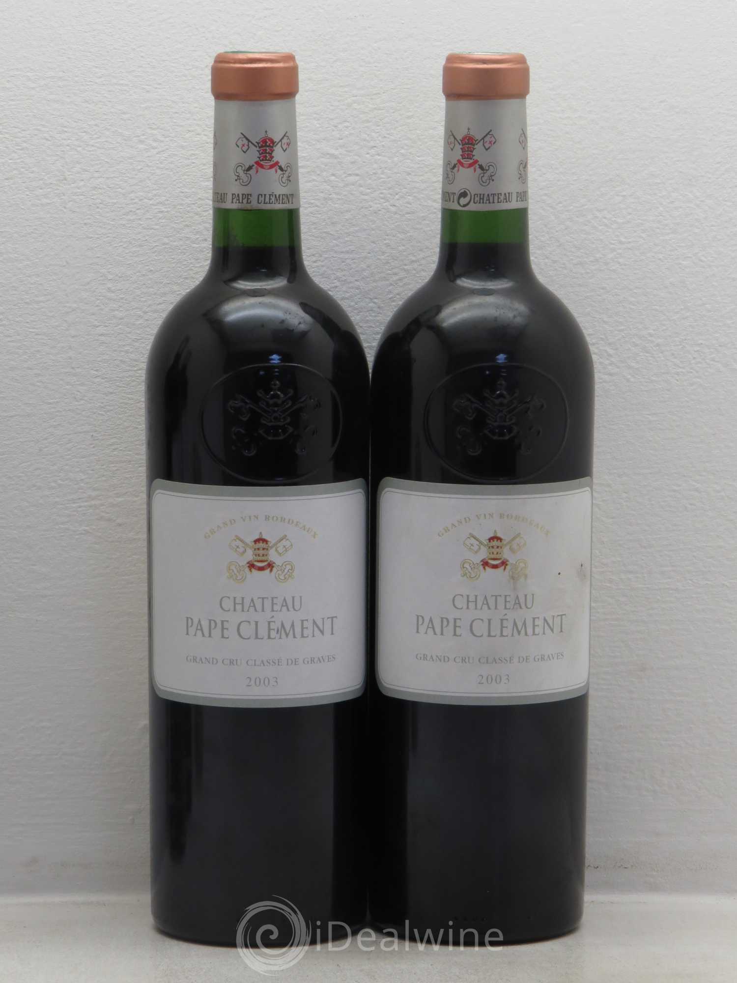 Château Pape Clément Cru Classé de Graves 2003 - Lot de 4 bouteilles - 1