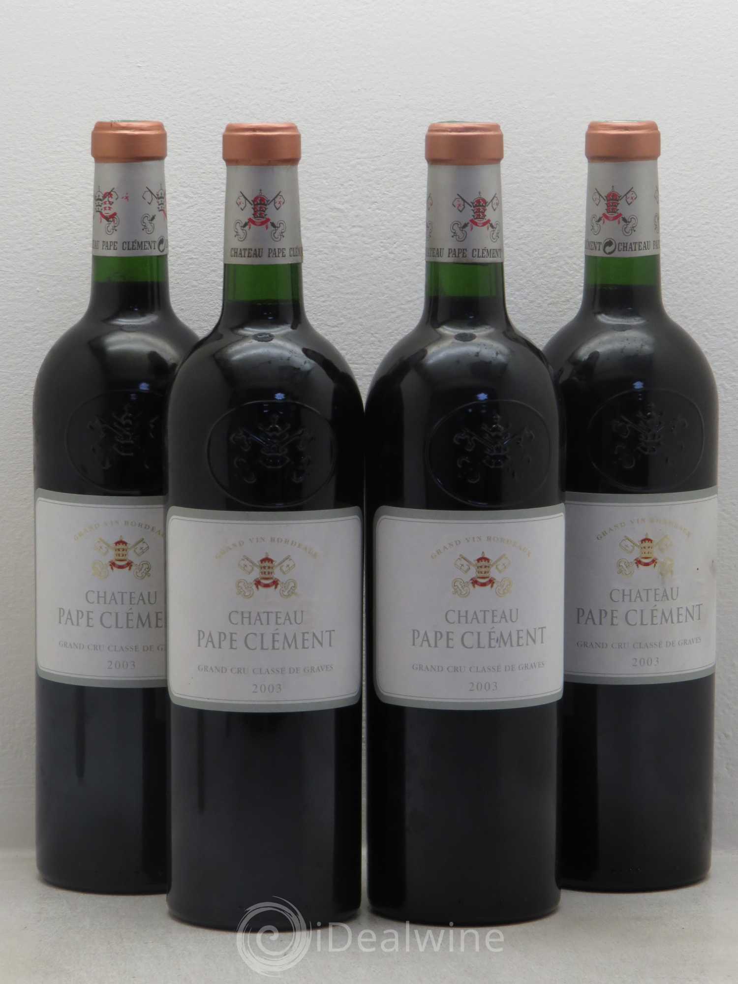 Château Pape Clément Cru Classé de Graves 2003 - Lot de 4 bouteilles - 0