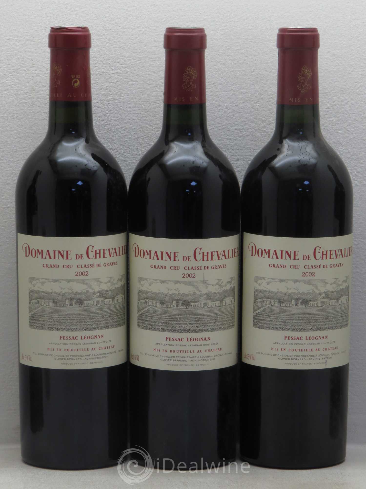 Domaine de Chevalier Cru Classé de Graves 2002 - Lot de 5 bouteilles - 1