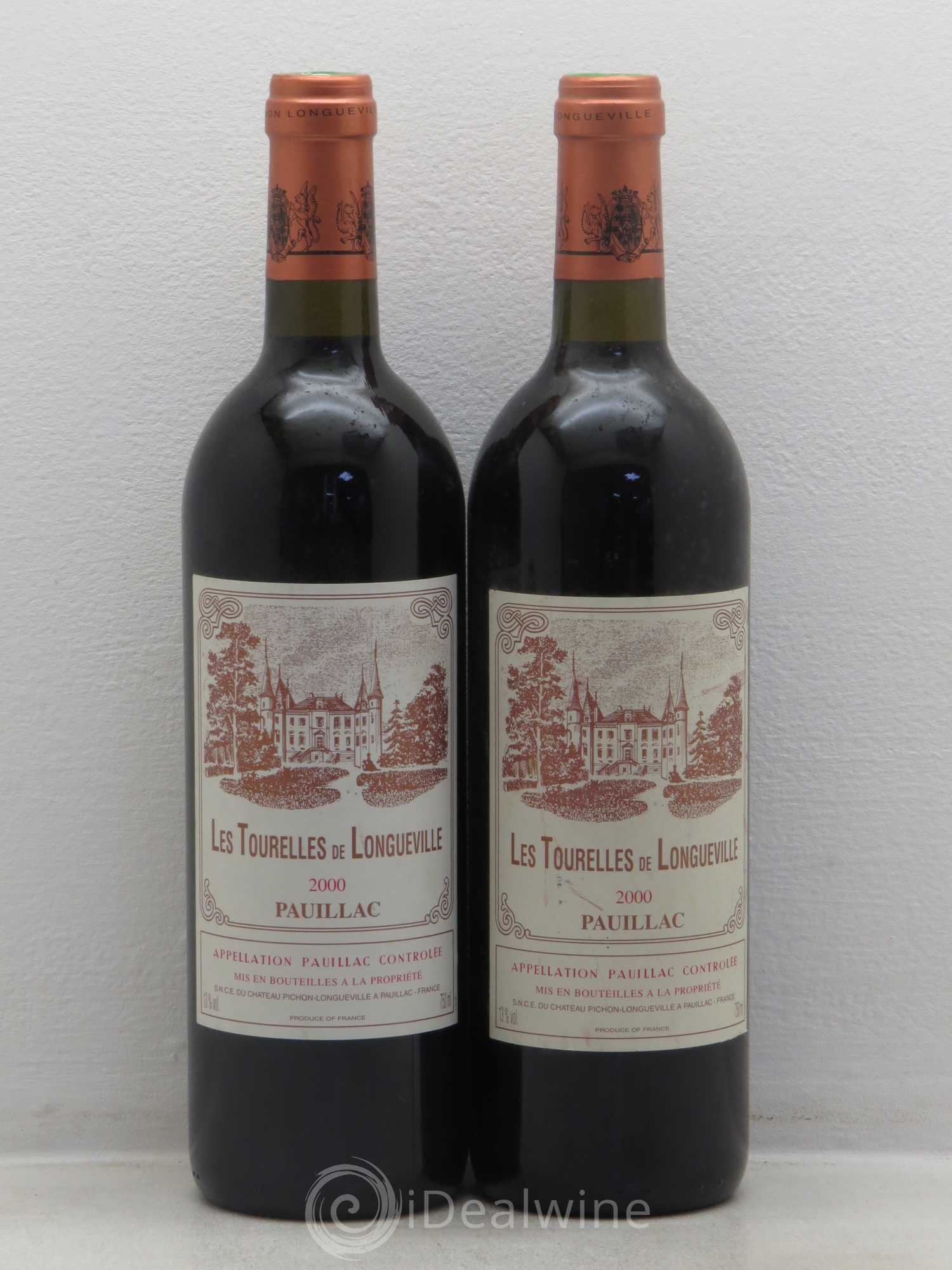 Les Tourelles de Longueville Second Vin 2000 - Lot de 2 bouteilles - 0