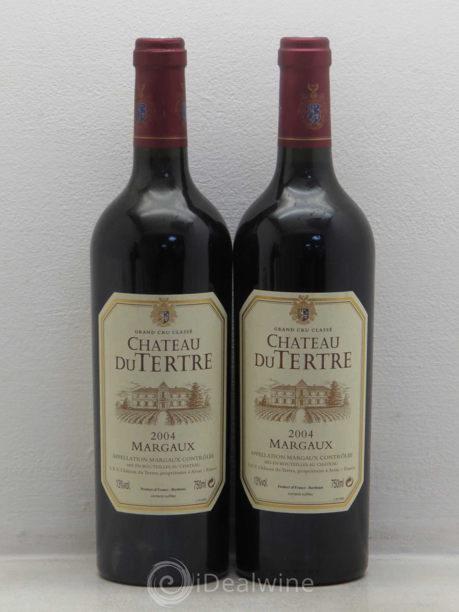 Château du Tertre 5ème Grand Cru Classé 2004 - Lot de 4 bouteilles - 2