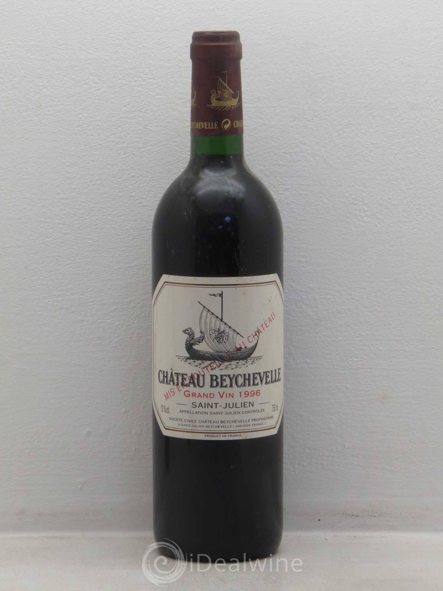 Château Beychevelle 4ème Grand Cru Classé 1996 - Lot de 1 bouteille - 0