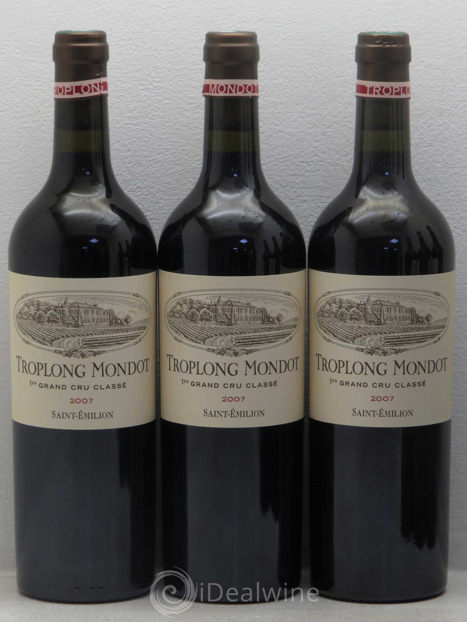Château Troplong Mondot 1er Grand Cru Classé B 2007 - Lot de 6 bouteilles - 1