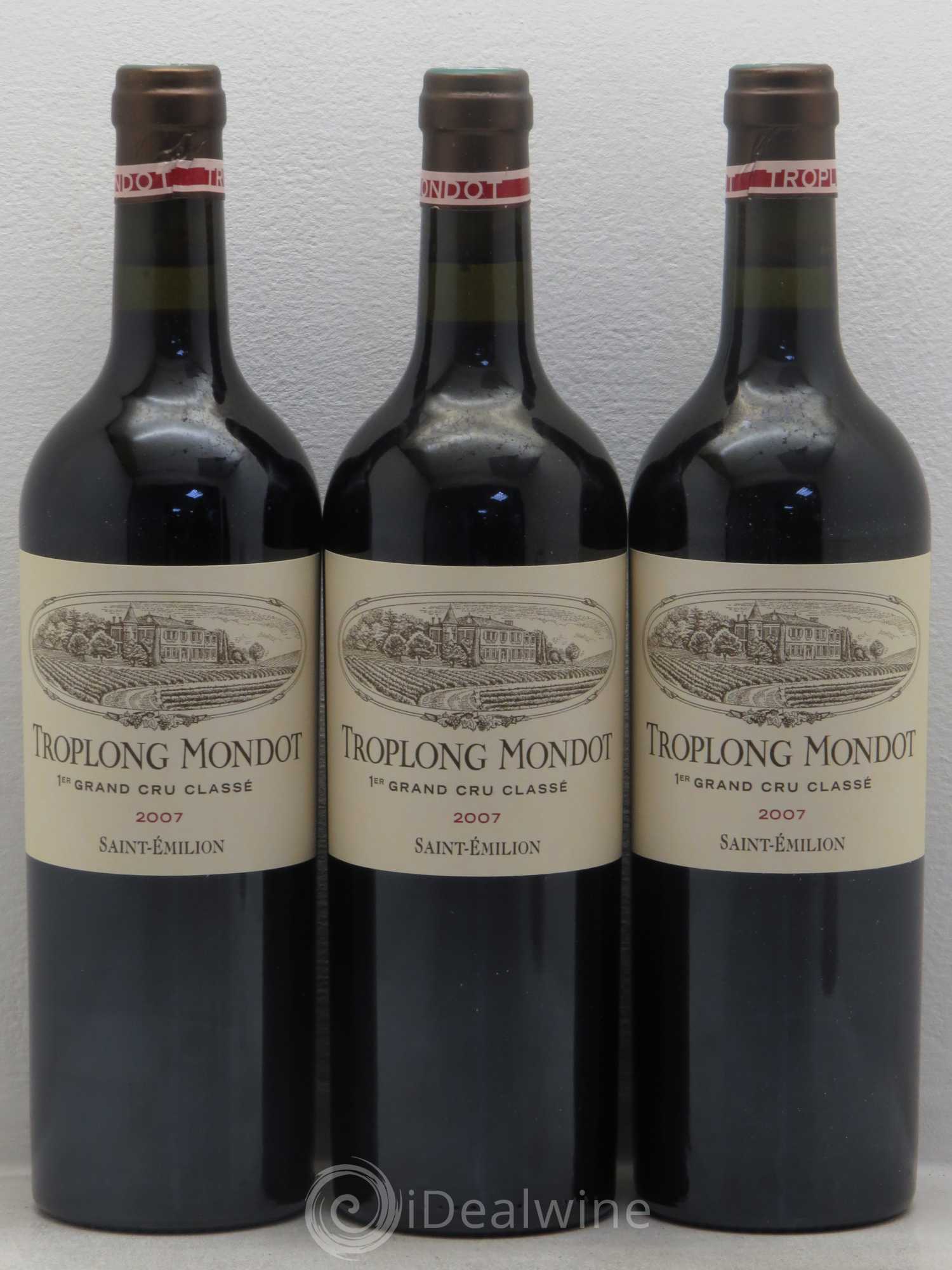 Château Troplong Mondot 1er Grand Cru Classé B 2007 - Lot de 6 bouteilles - 2