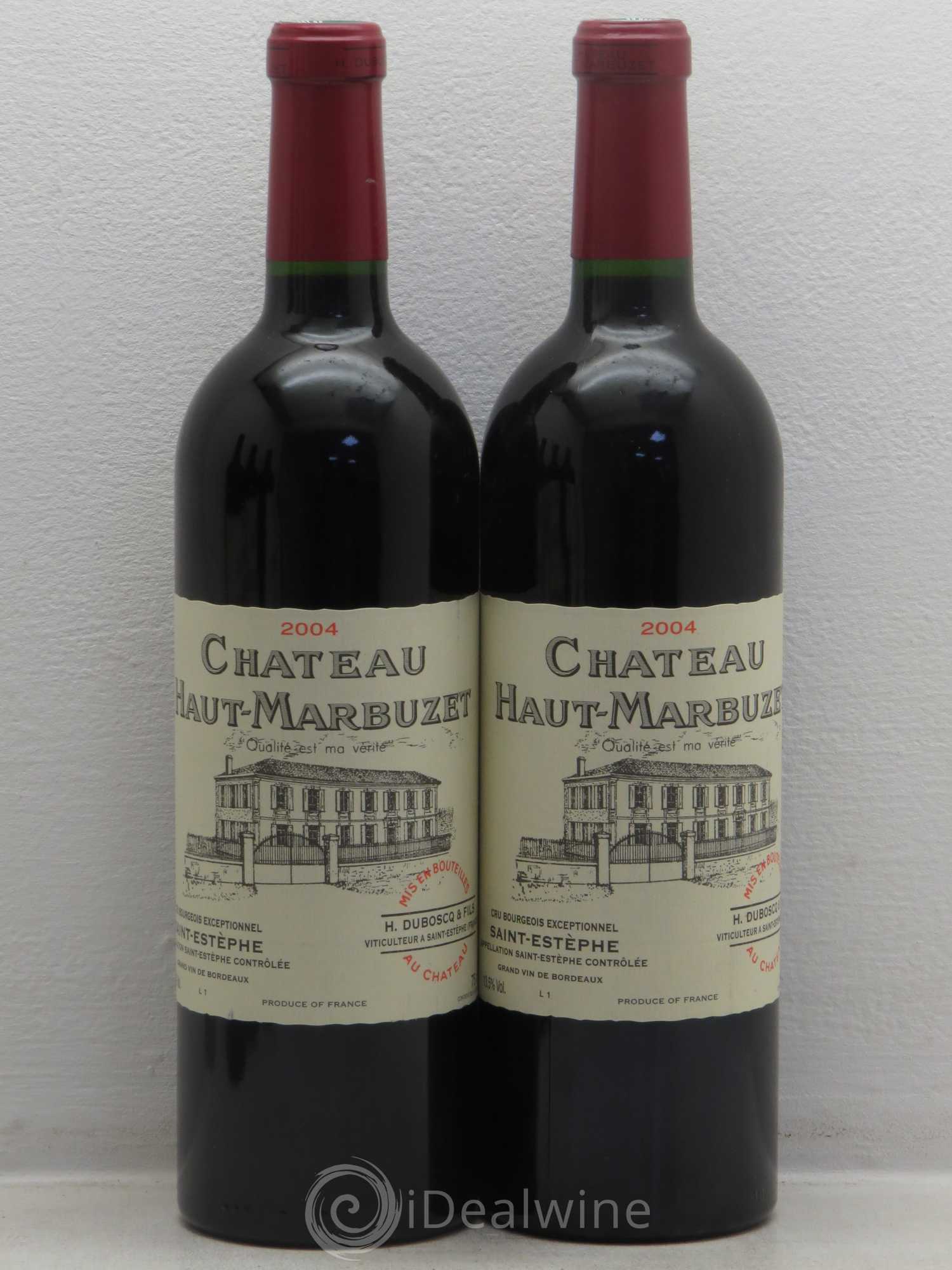 Château Haut Marbuzet 2004 - Lot de 5 bouteilles - 2