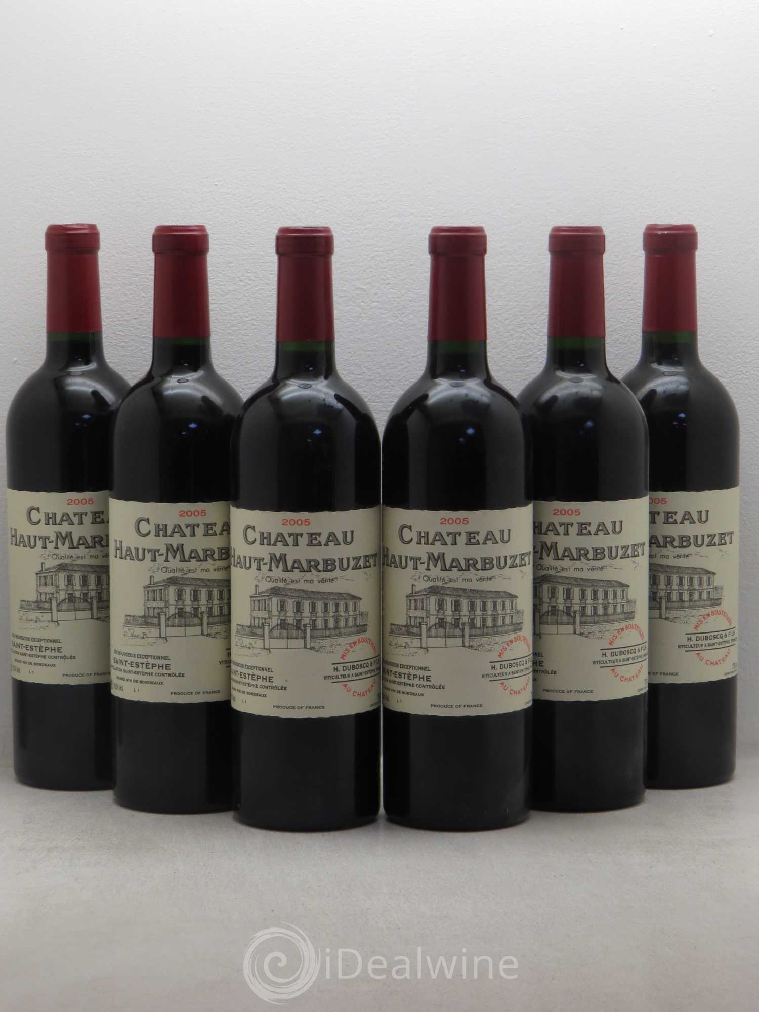 Château Haut Marbuzet 2005 - Lot de 6 bouteilles - 0