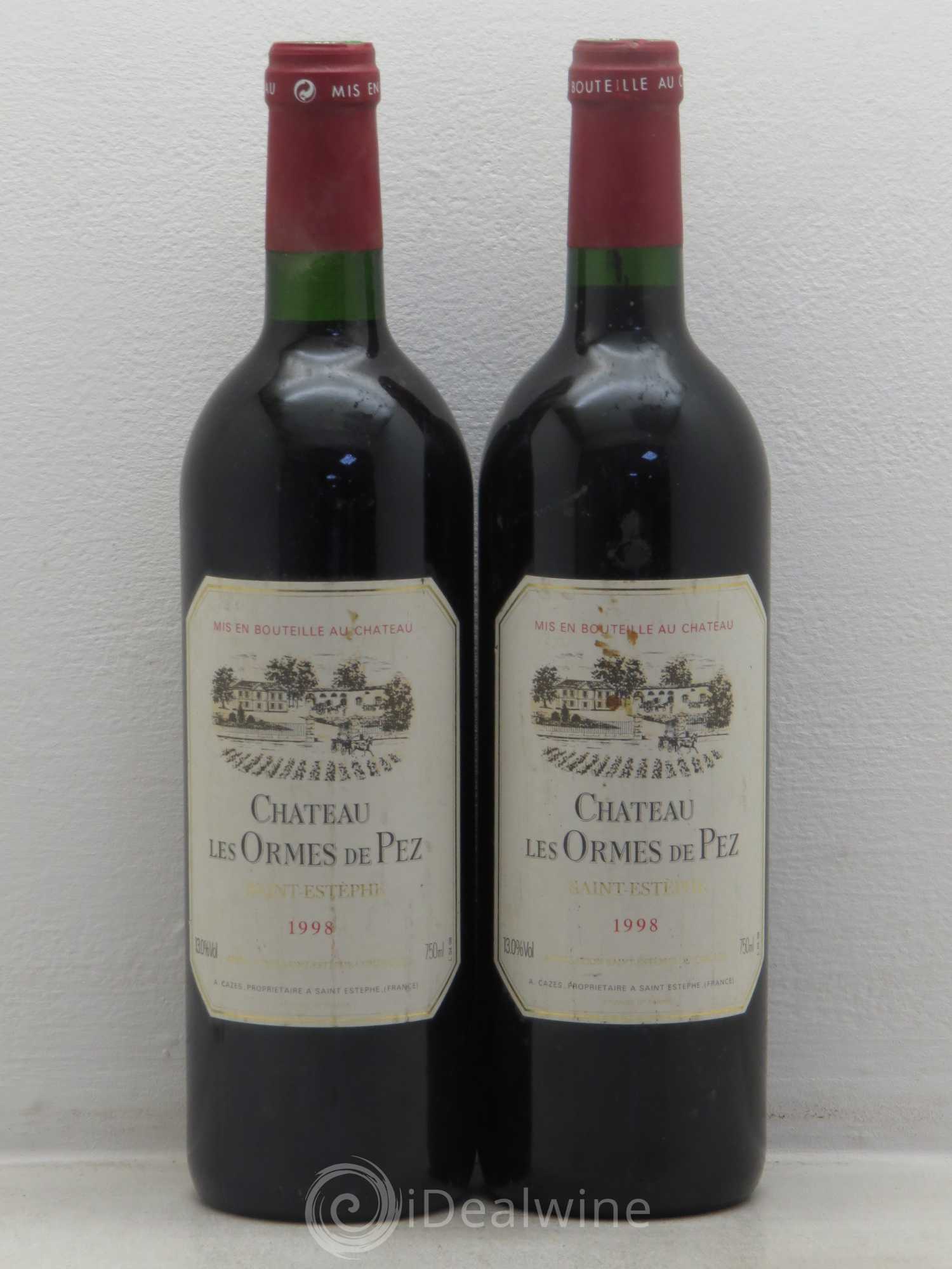 Château les Ormes de Pez 1998 - Lot de 2 bouteilles - 0