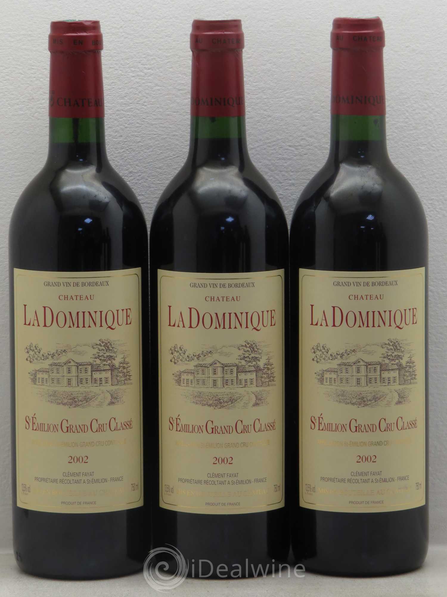 Château la Dominique Grand Cru Classé 2002 - Lot de 6 bouteilles - 2