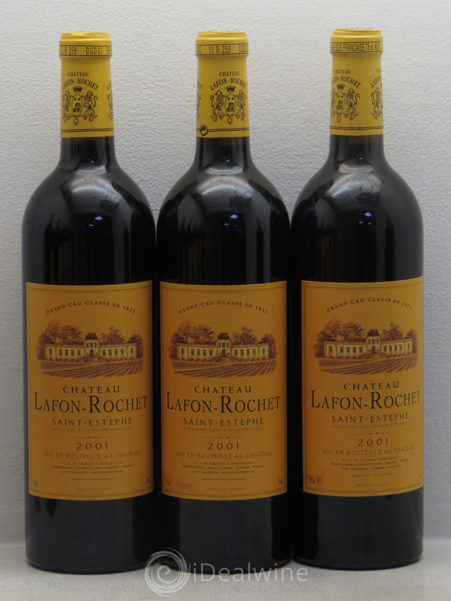 Château Lafon Rochet 4ème Grand Cru Classé 2001 - Lot de 12 bouteilles - 2