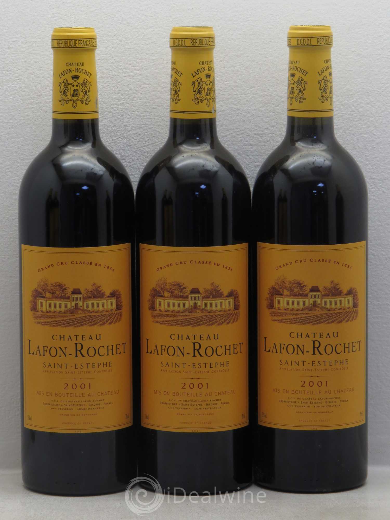 Château Lafon Rochet 4ème Grand Cru Classé 2001 - Lot de 12 bouteilles - 3