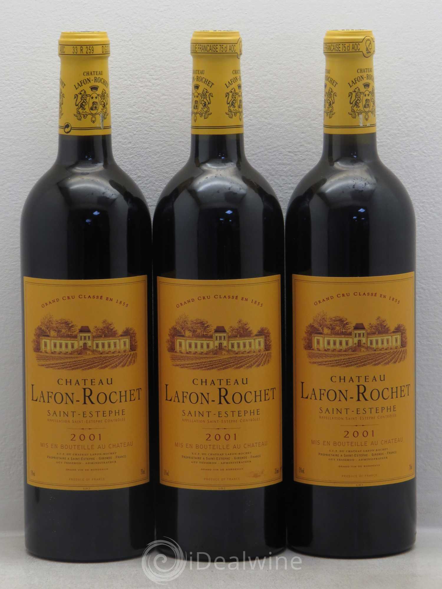 Château Lafon Rochet 4ème Grand Cru Classé 2001 - Lot de 12 bouteilles - 4