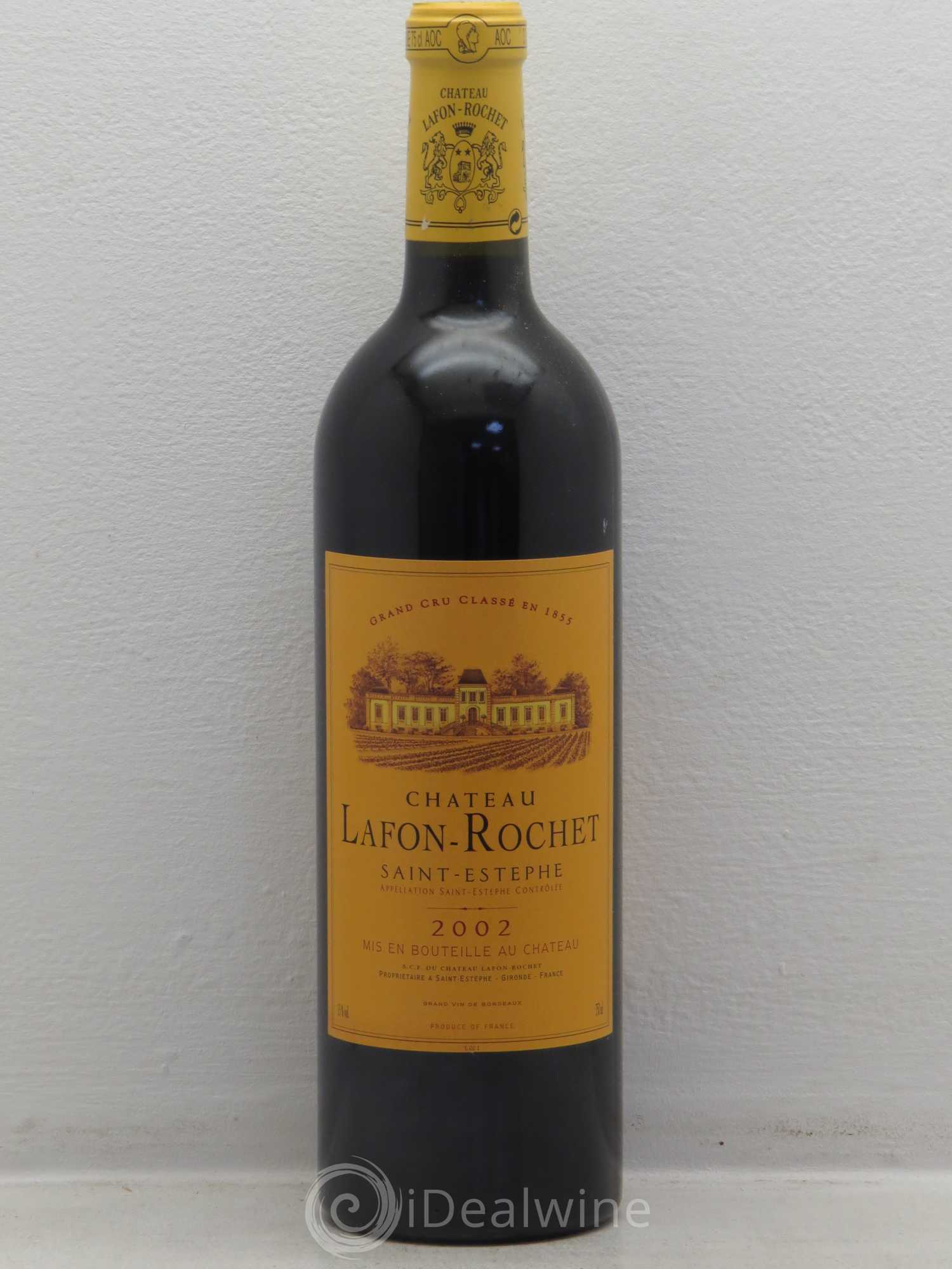 Château Lafon Rochet 4ème Grand Cru Classé 2002 - Lot de 1 bouteille - 0