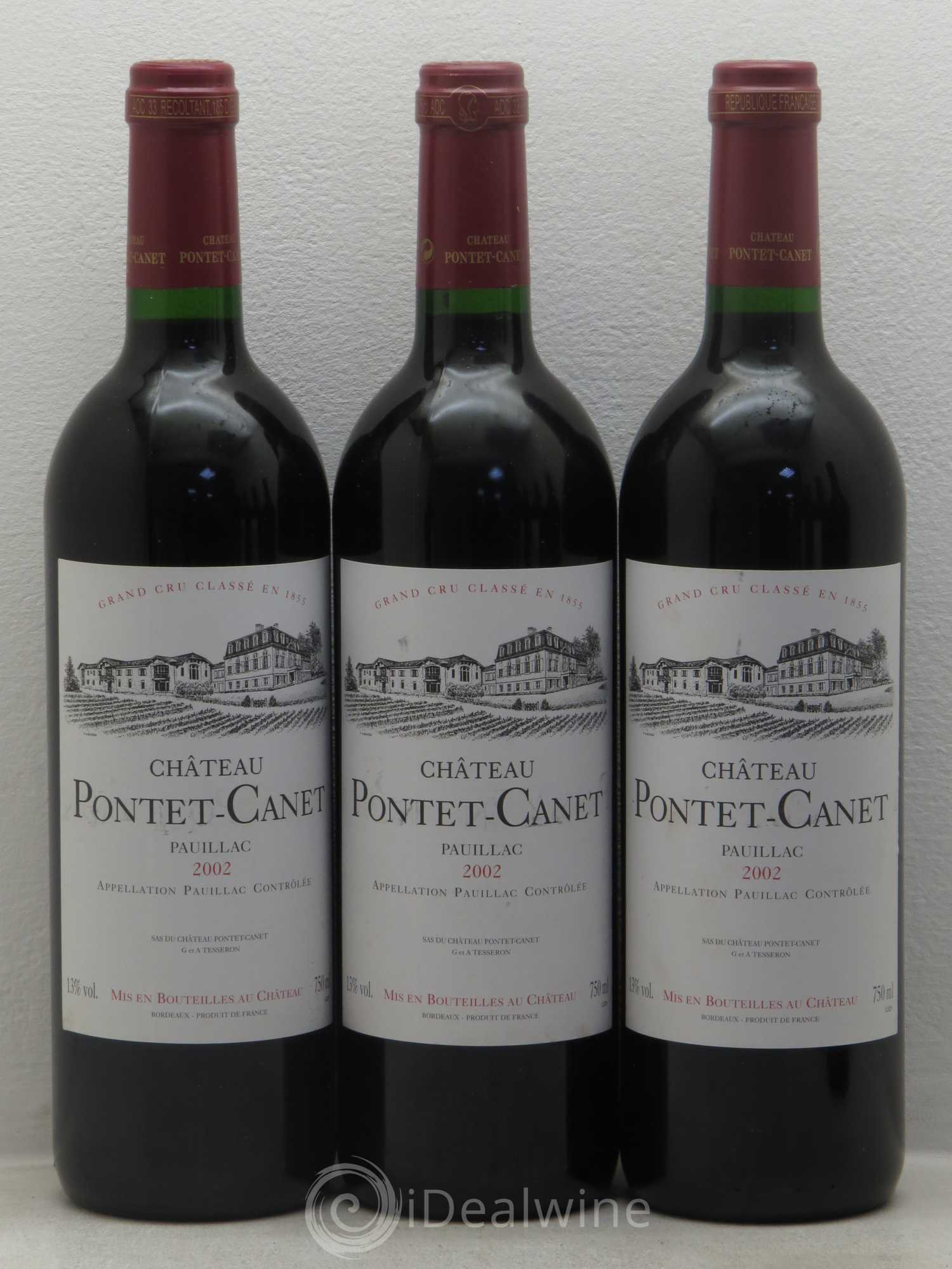 Château Pontet Canet 5ème Grand Cru Classé 2002 - Lot de 12 bouteilles - 2