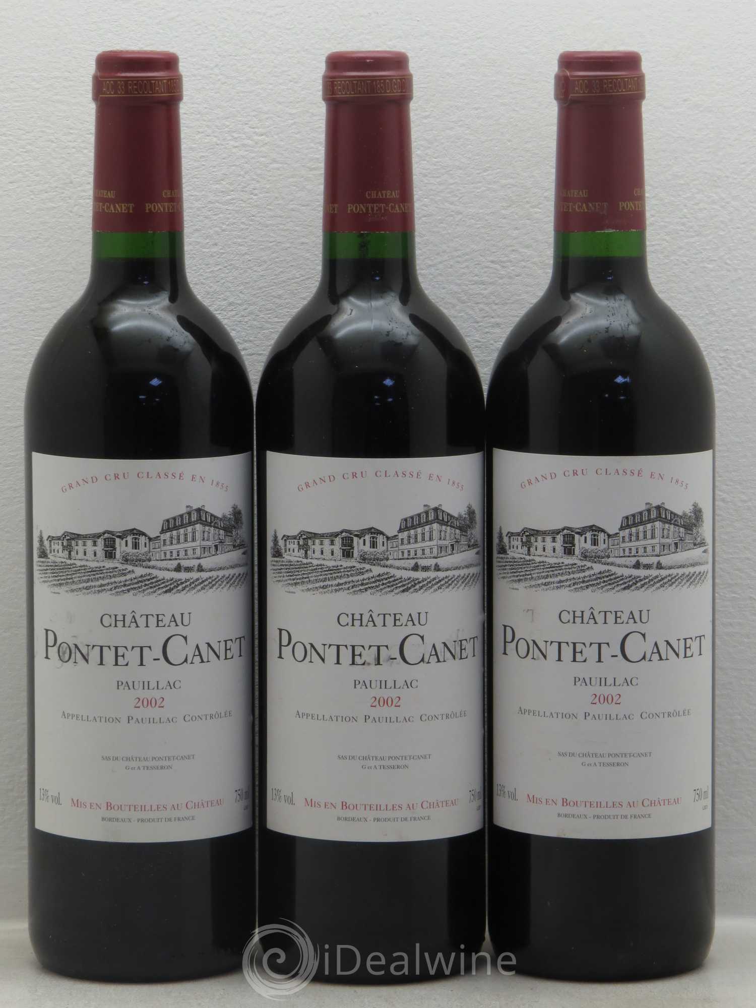 Château Pontet Canet 5ème Grand Cru Classé 2002 - Lot de 12 bouteilles - 4