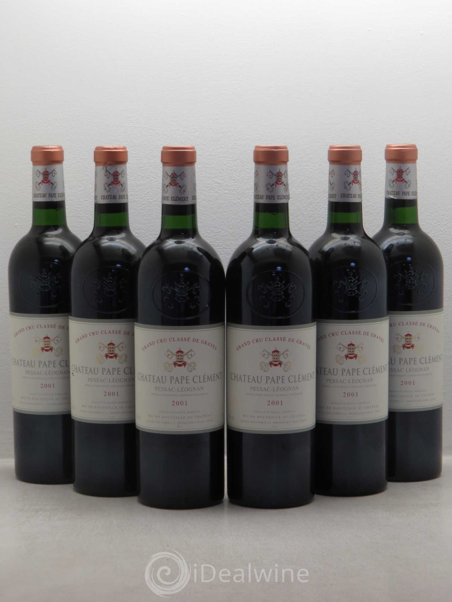 Château Pape Clément Cru Classé de Graves 2001 - Lot de 6 bouteilles - 0