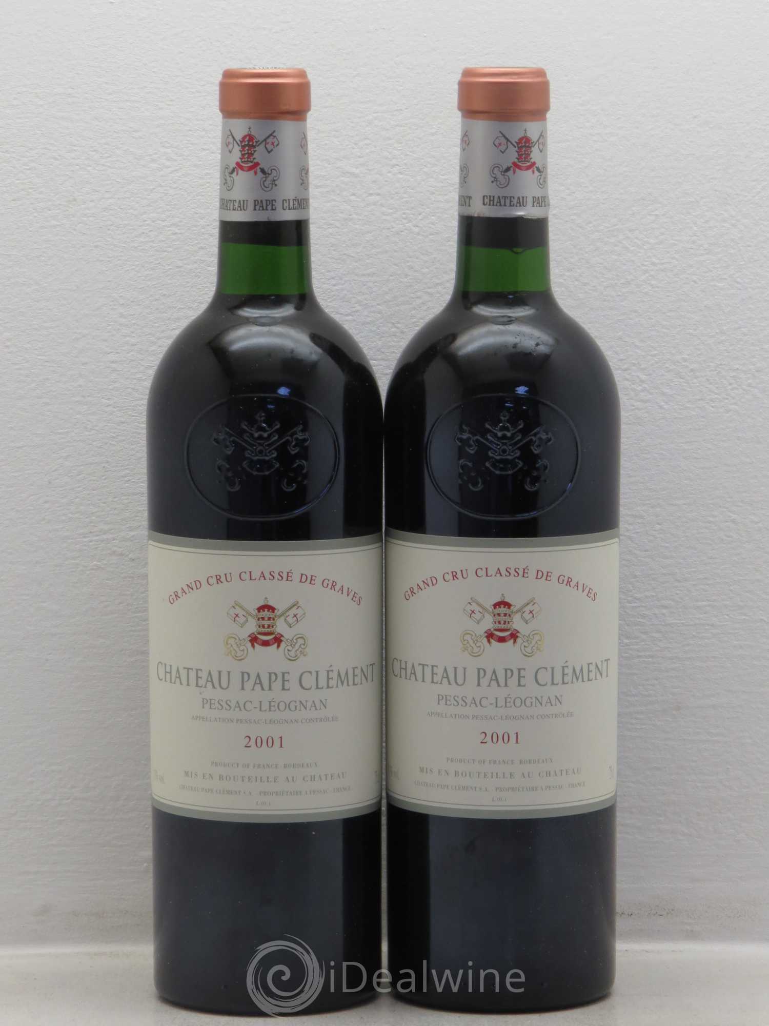 Château Pape Clément Cru Classé de Graves 2001 - Lot de 2 bouteilles - 0