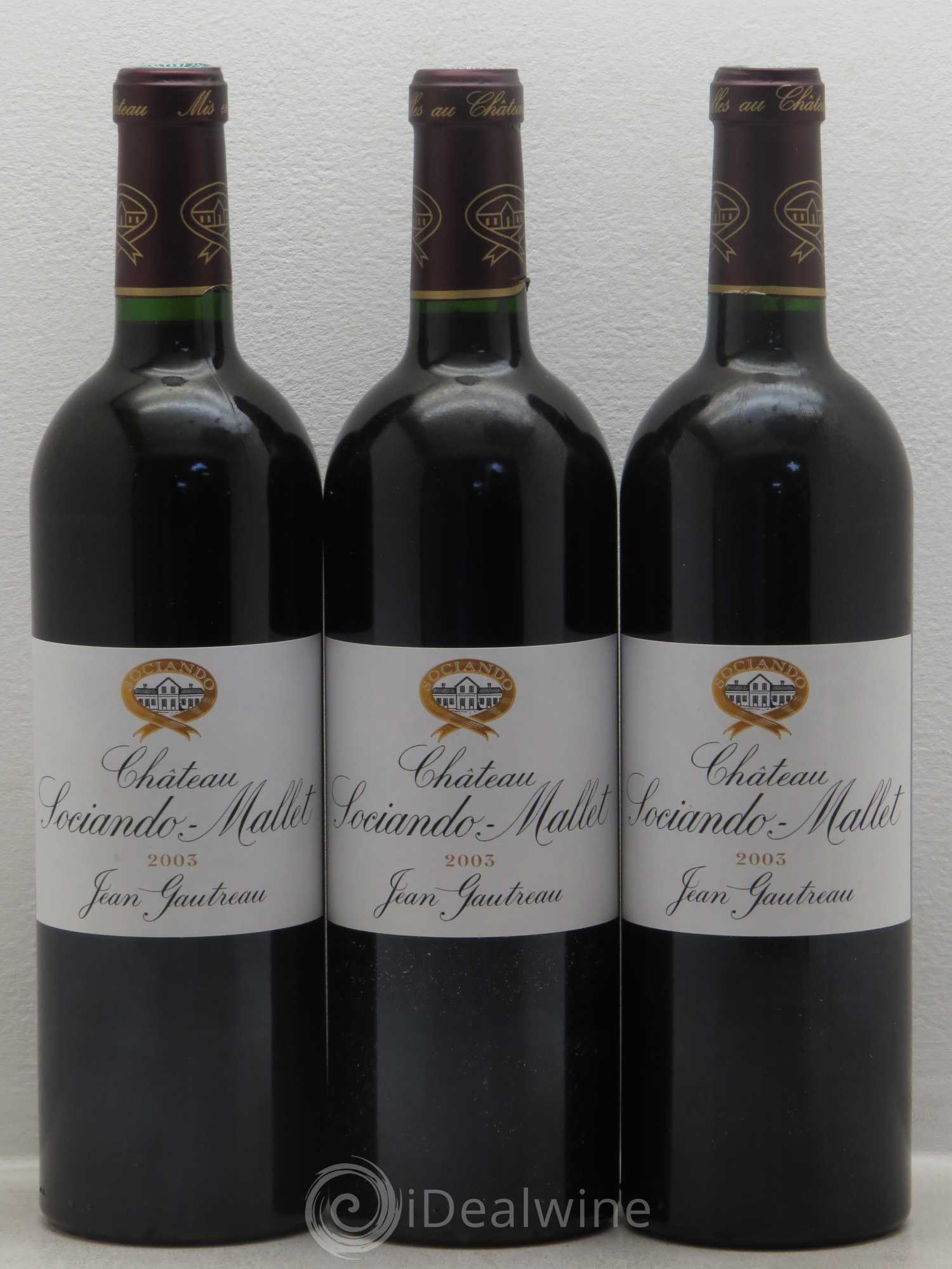 Château Sociando Mallet 2003 - Lot de 6 bouteilles - 2