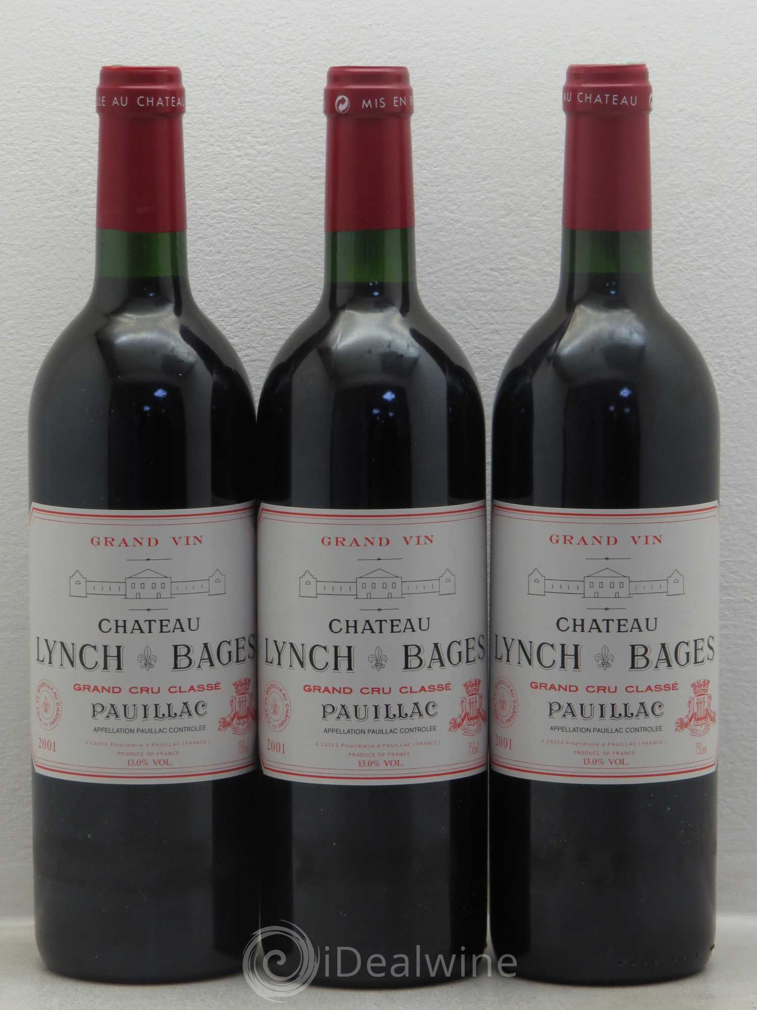 Château Lynch Bages 5ème Grand Cru Classé 2001 - Lot de 6 bouteilles - 2
