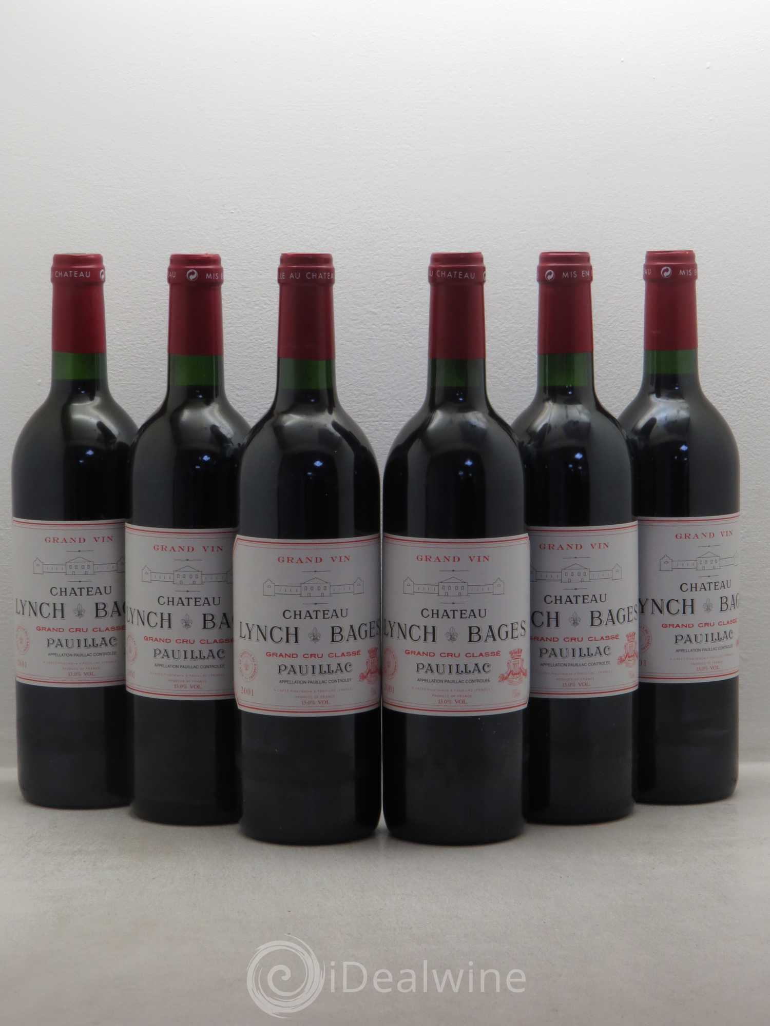 Château Lynch Bages 5ème Grand Cru Classé 2001 - Lot de 6 bouteilles - 0