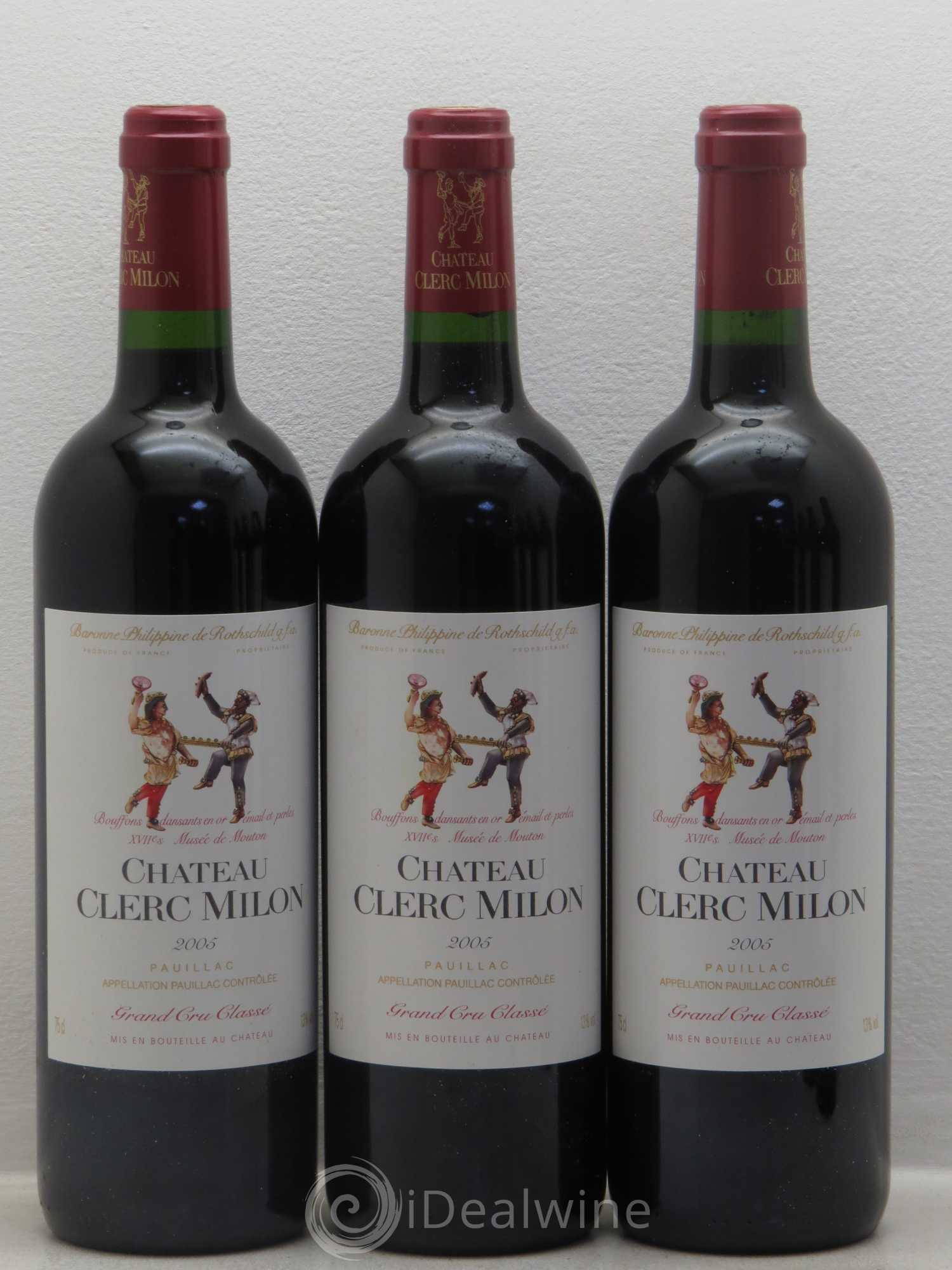 Château Clerc Milon 5ème Grand Cru Classé 2005 - Lot de 12 bouteilles - 3