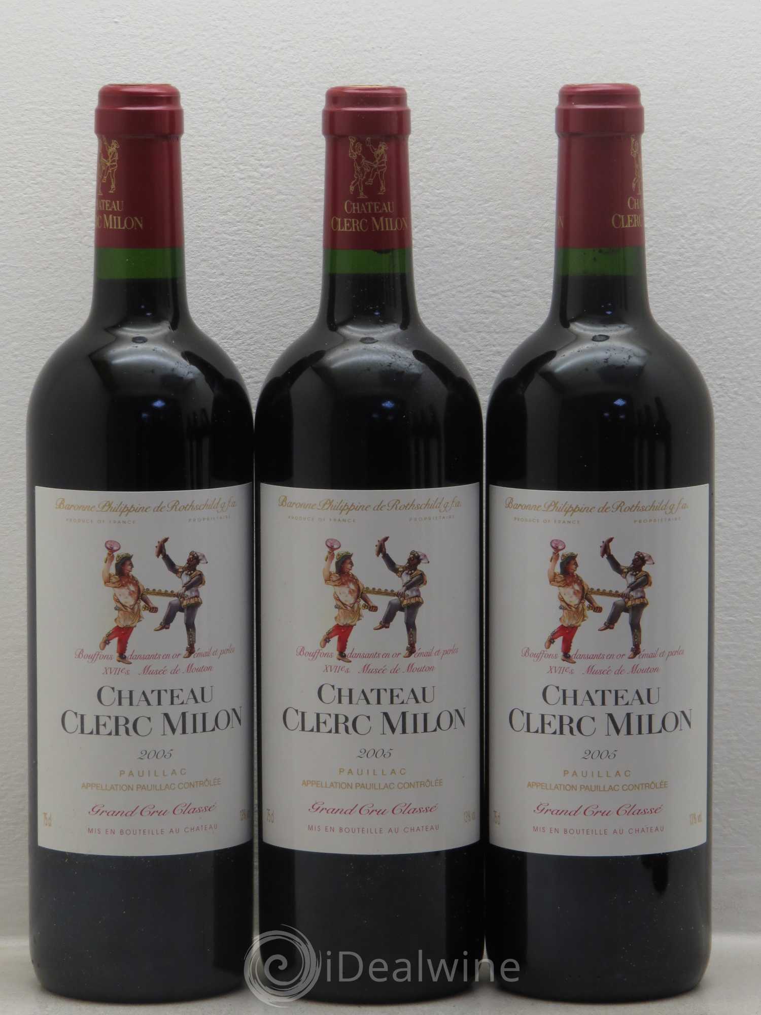 Château Clerc Milon 5ème Grand Cru Classé 2005 - Lot de 12 bouteilles - 4