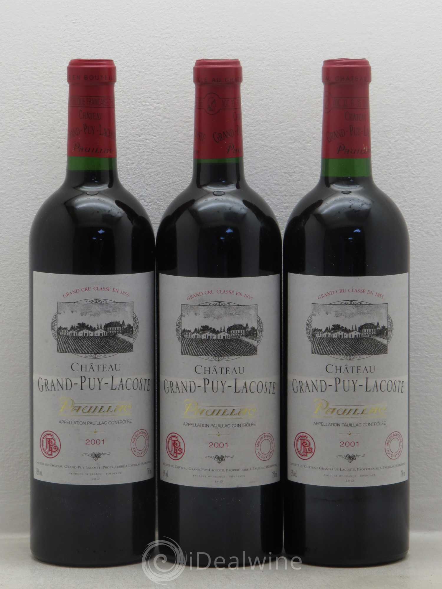 Château Grand Puy Lacoste 5ème Grand Cru Classé 2001 - Lot de 6 bouteilles - 2