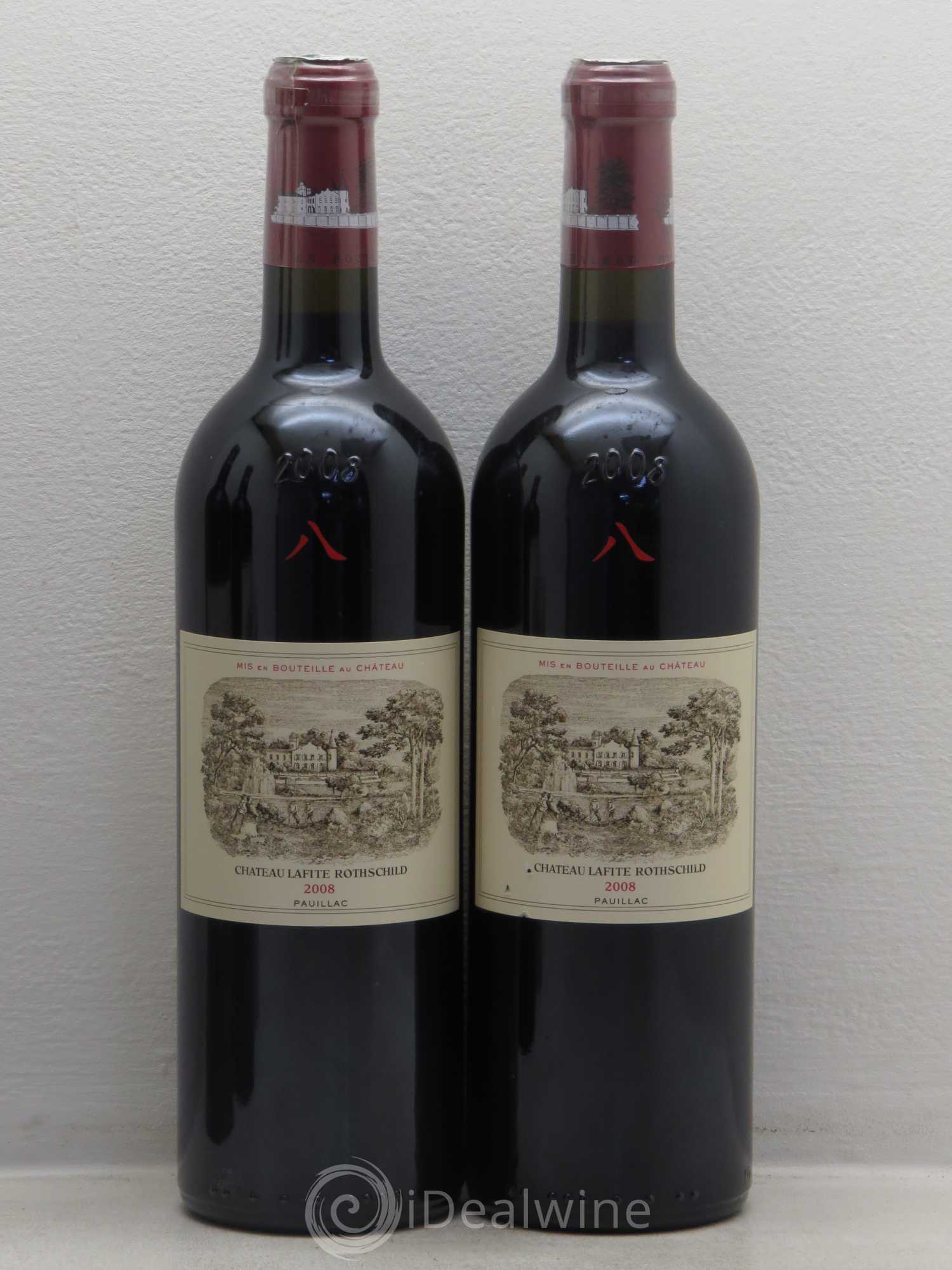 Château Lafite Rothschild 1er Grand Cru Classé 2008 - Lot de 4 bouteilles - 1