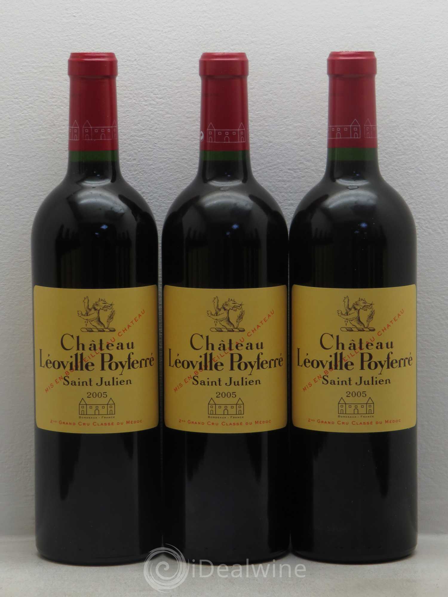 Château Léoville Poyferré 2ème Grand Cru Classé 2005 - Lot de 12 bouteilles - 1