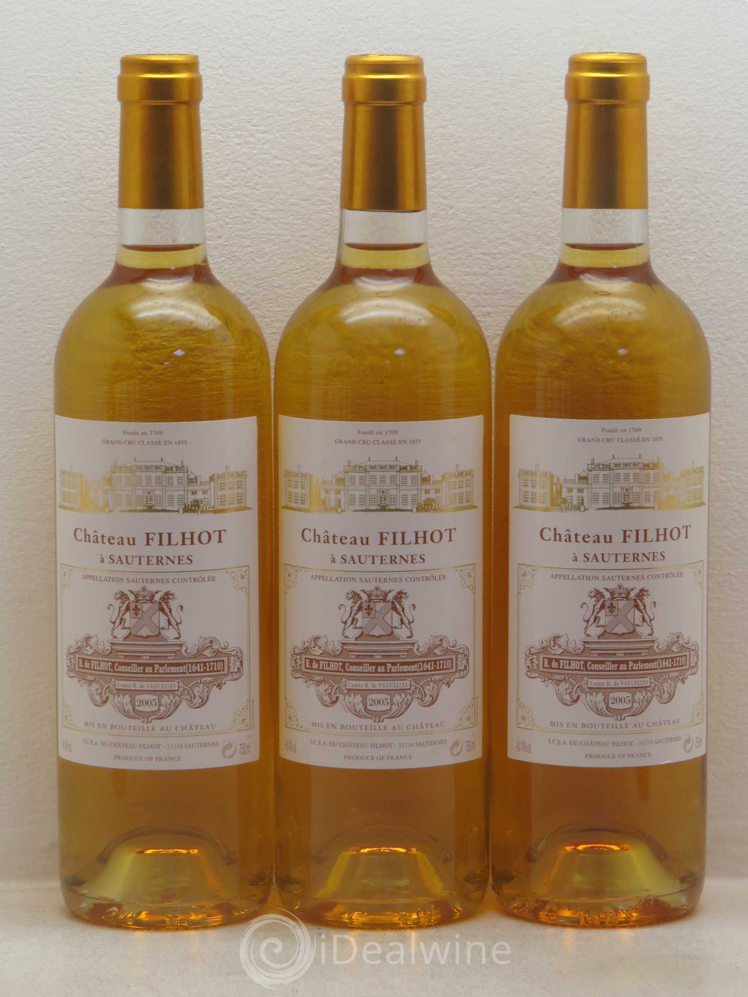 Château Filhot 2ème Grand Cru Classé 2005 - Lotto di 12 bottiglie - 2