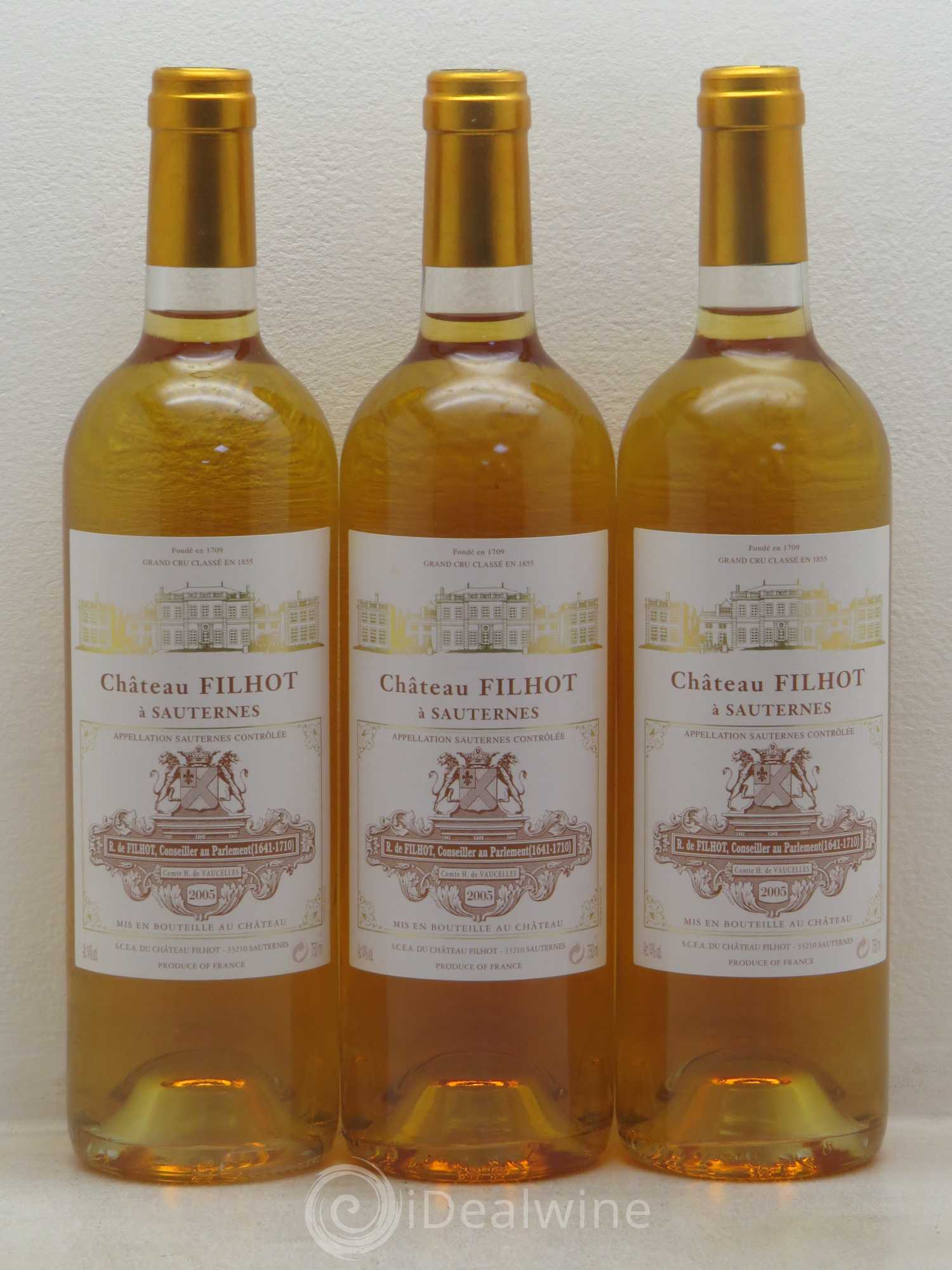 Château Filhot 2ème Grand Cru Classé 2005 - Lotto di 12 bottiglie - 4
