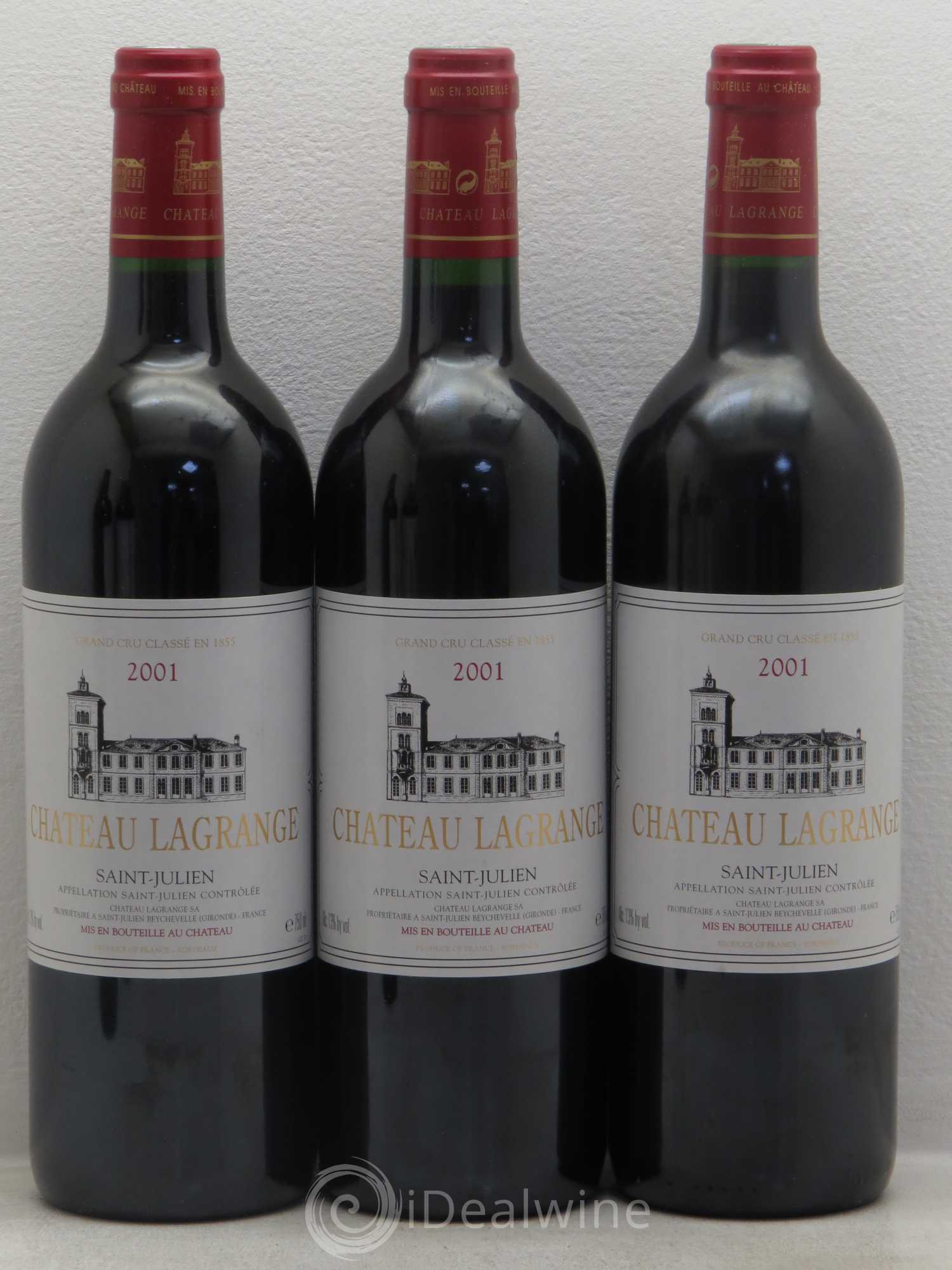 Château Lagrange 3ème Grand Cru Classé 2001 - Lot de 6 bouteilles - 1