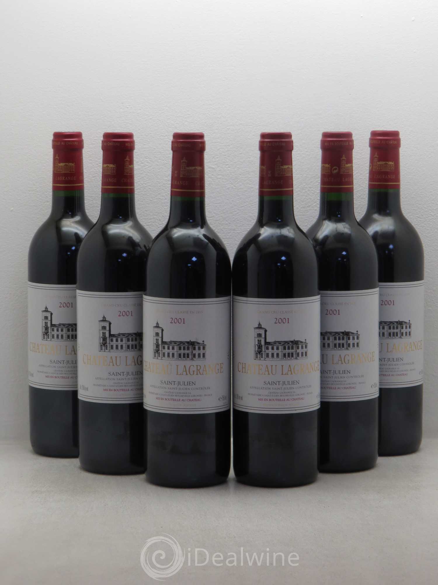 Château Lagrange 3ème Grand Cru Classé 2001 - Lot de 6 bouteilles - 0