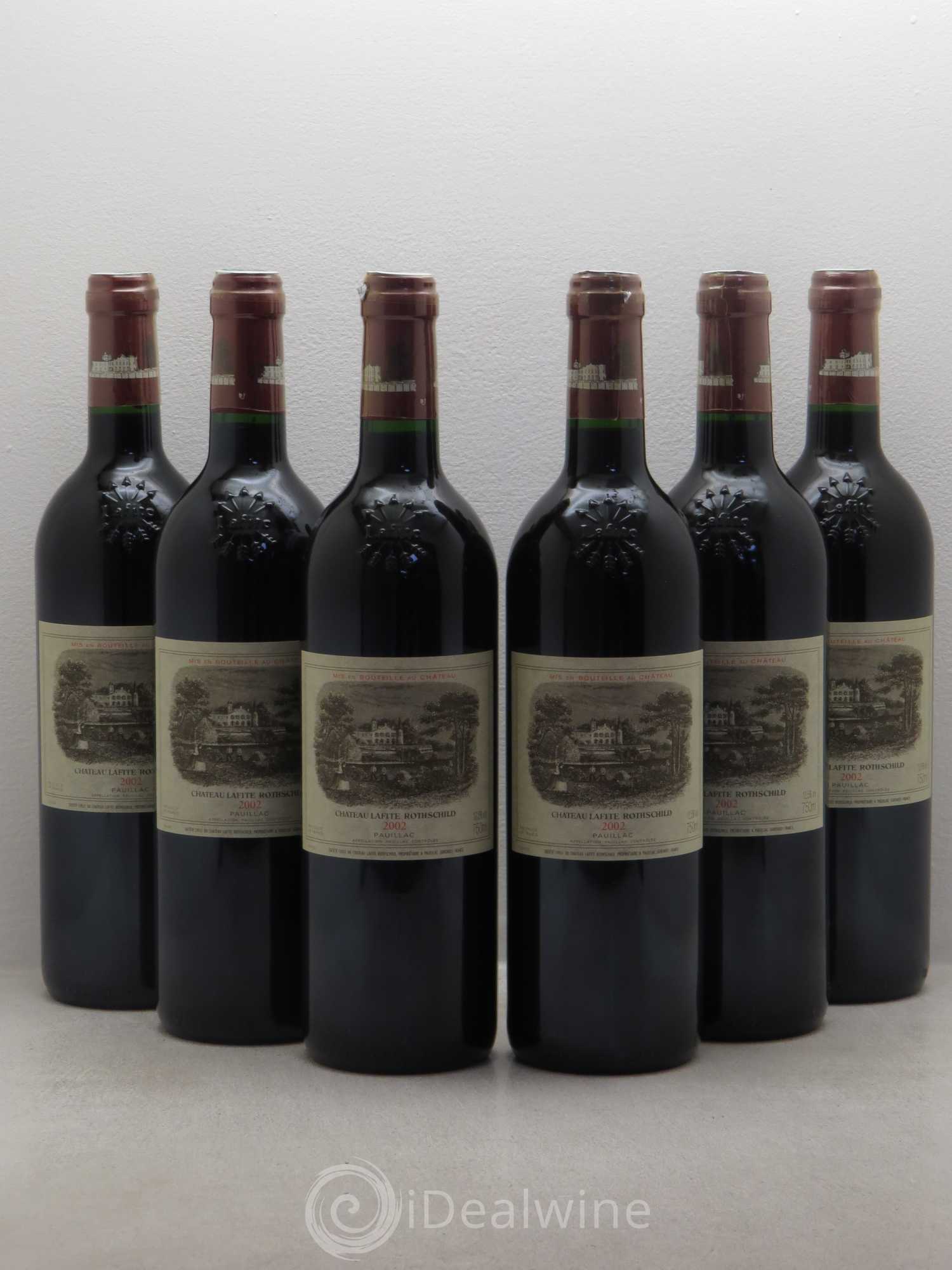 Château Lafite Rothschild 1er Grand Cru Classé 2002 - Lot de 6 bouteilles - 0
