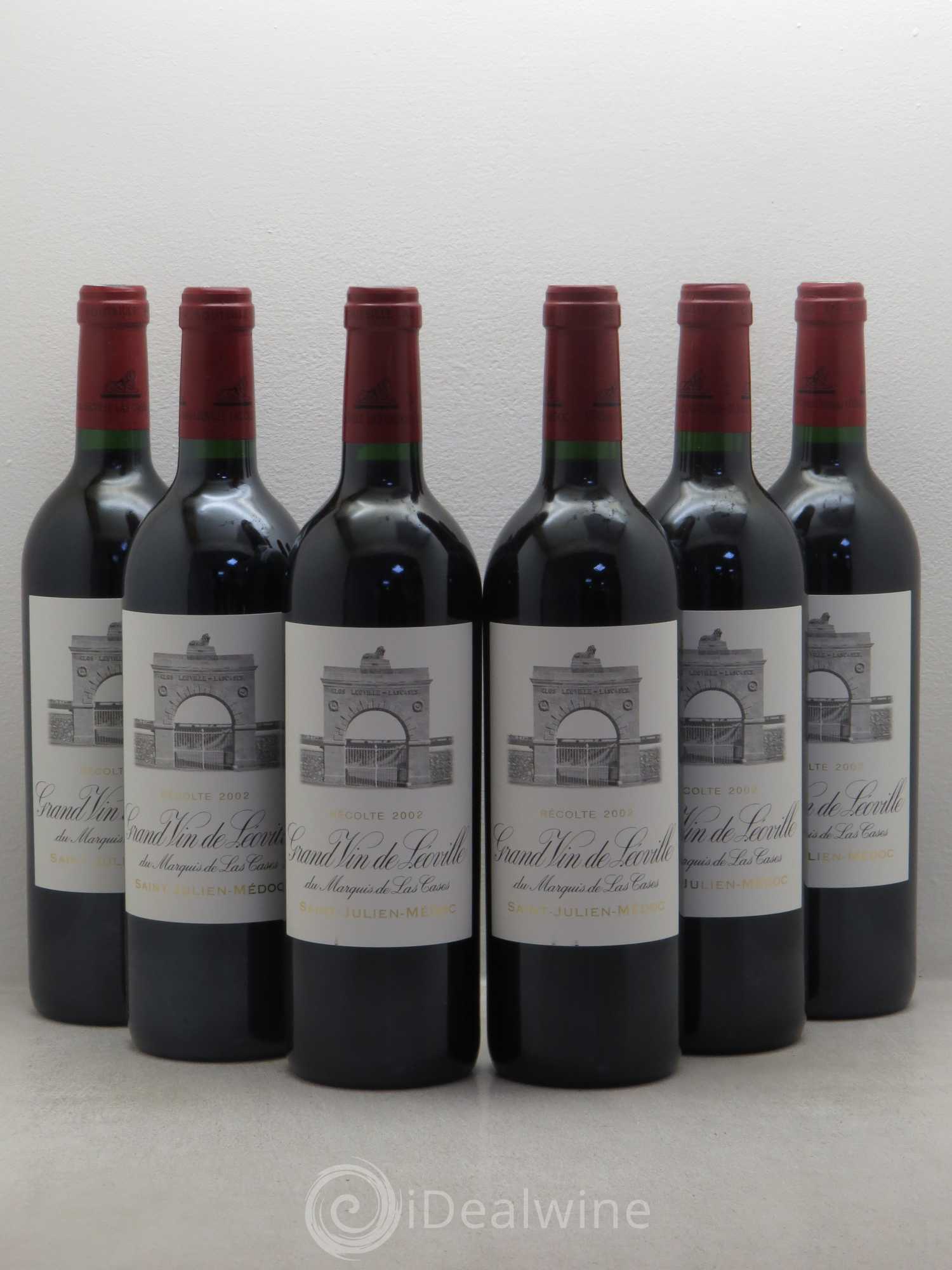 Château Léoville Las Cases 2ème Grand Cru Classé 2002 - Lot de 6 bouteilles - 0