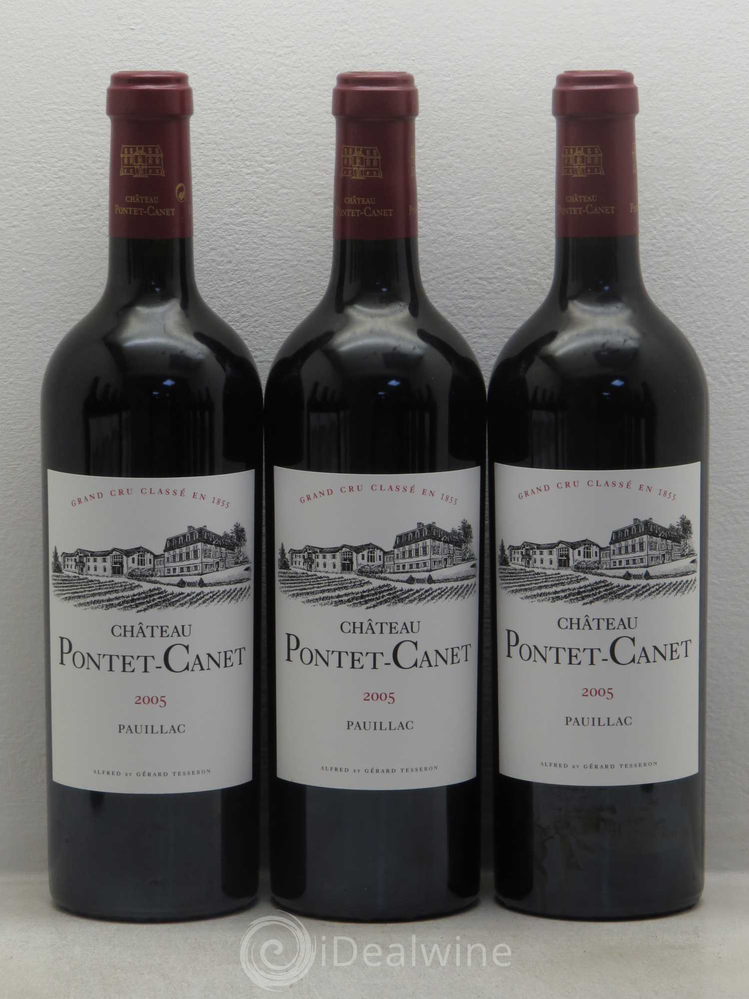Château Pontet Canet 5ème Grand Cru Classé 2005 - Lot de 12 bouteilles - 1