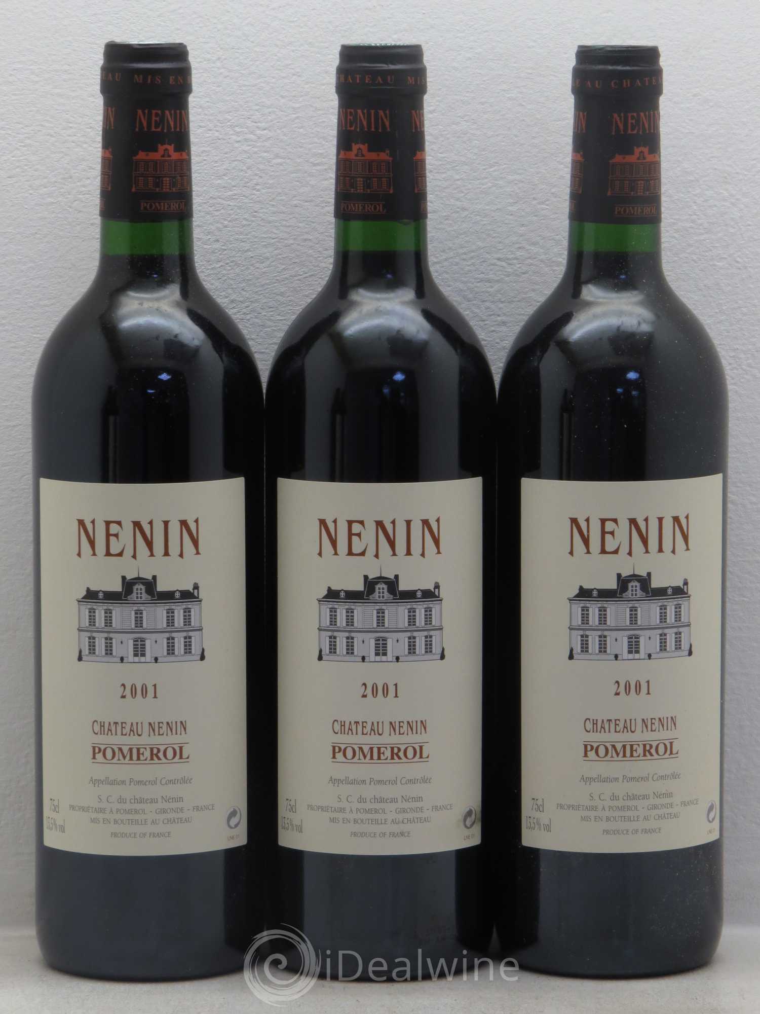 Château Nenin 2001 - Lot de 5 bouteilles - 1