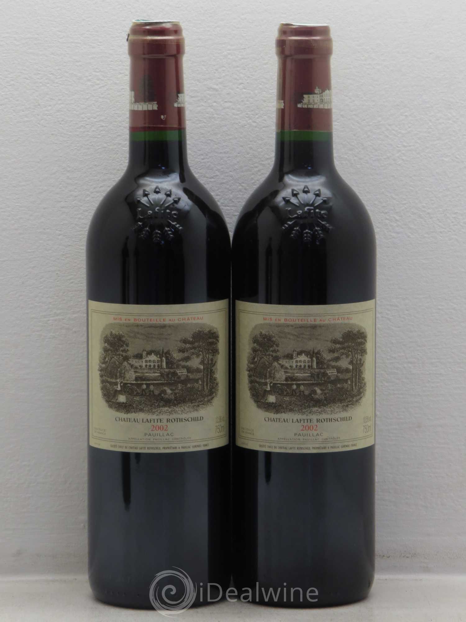 Château Lafite Rothschild 1er Grand Cru Classé 2002 - Lot de 4 bouteilles - 1