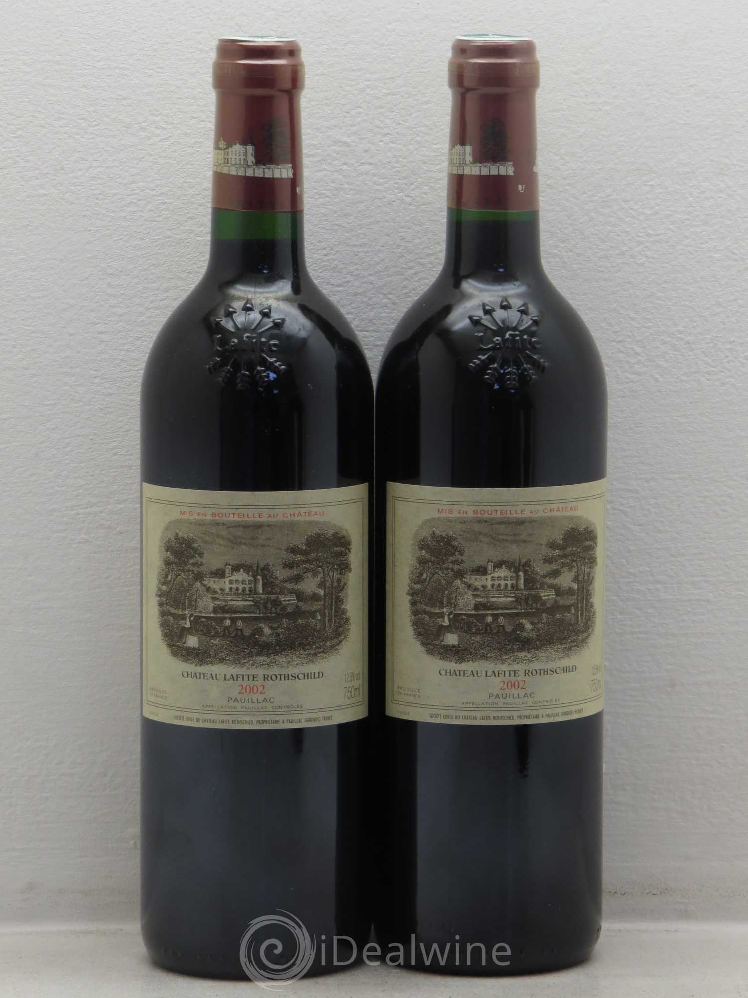 Château Lafite Rothschild 1er Grand Cru Classé 2002 - Lot de 4 bouteilles - 2