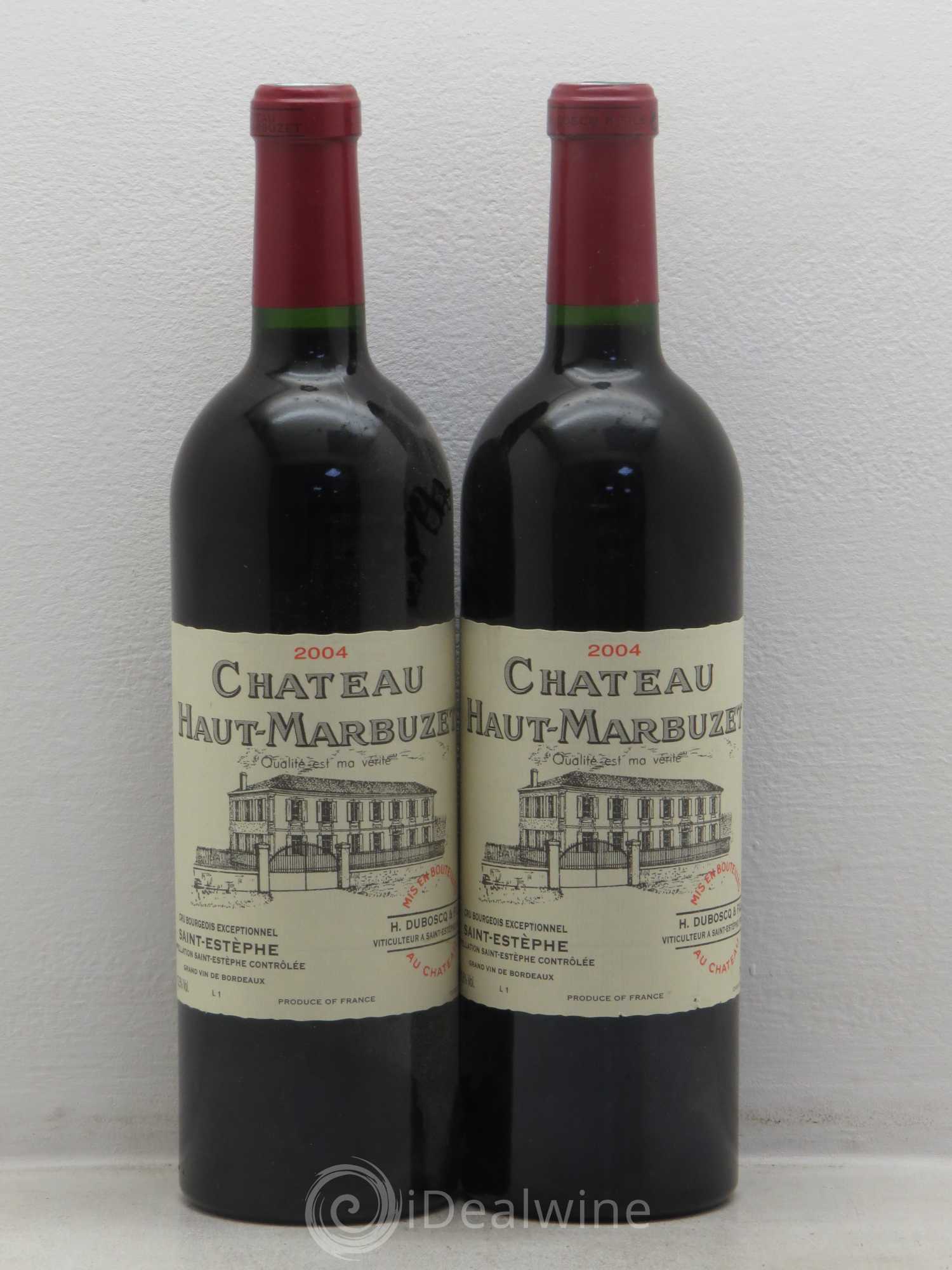 Château Haut Marbuzet 2004 - Lot de 2 bouteilles - 0