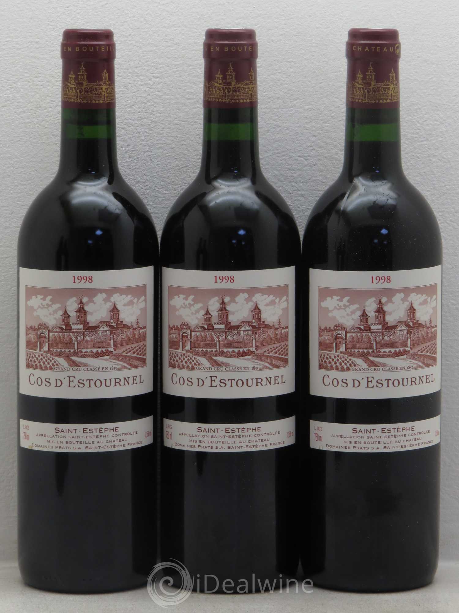 Cos d'Estournel 2ème Grand Cru Classé 1998 - Lot de 5 bouteilles - 1