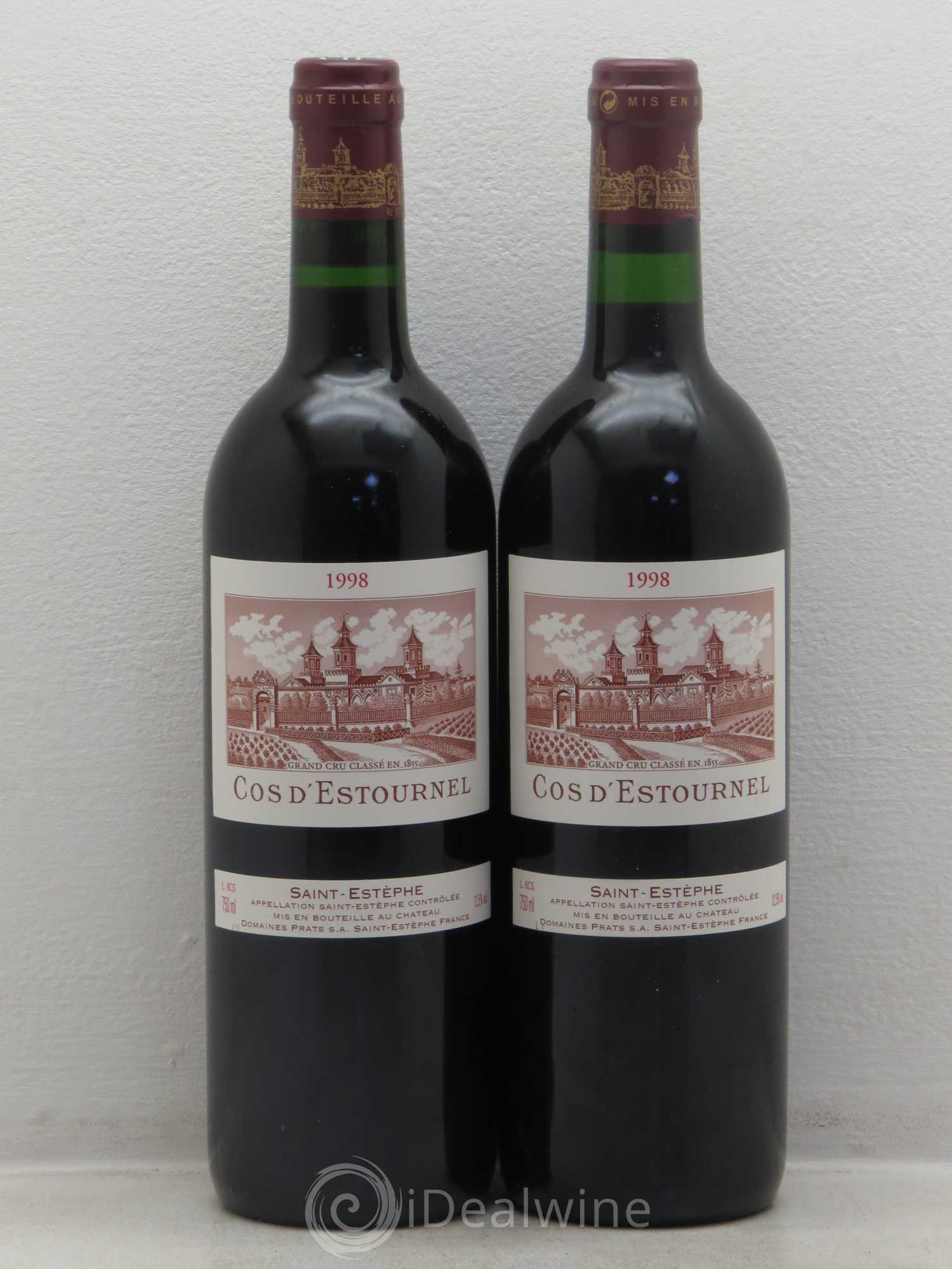 Cos d'Estournel 2ème Grand Cru Classé 1998 - Lot de 5 bouteilles - 2