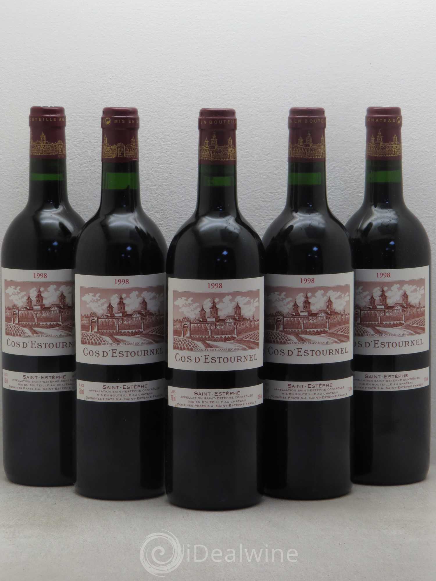 Cos d'Estournel 2ème Grand Cru Classé 1998 - Lot de 5 bouteilles - 0