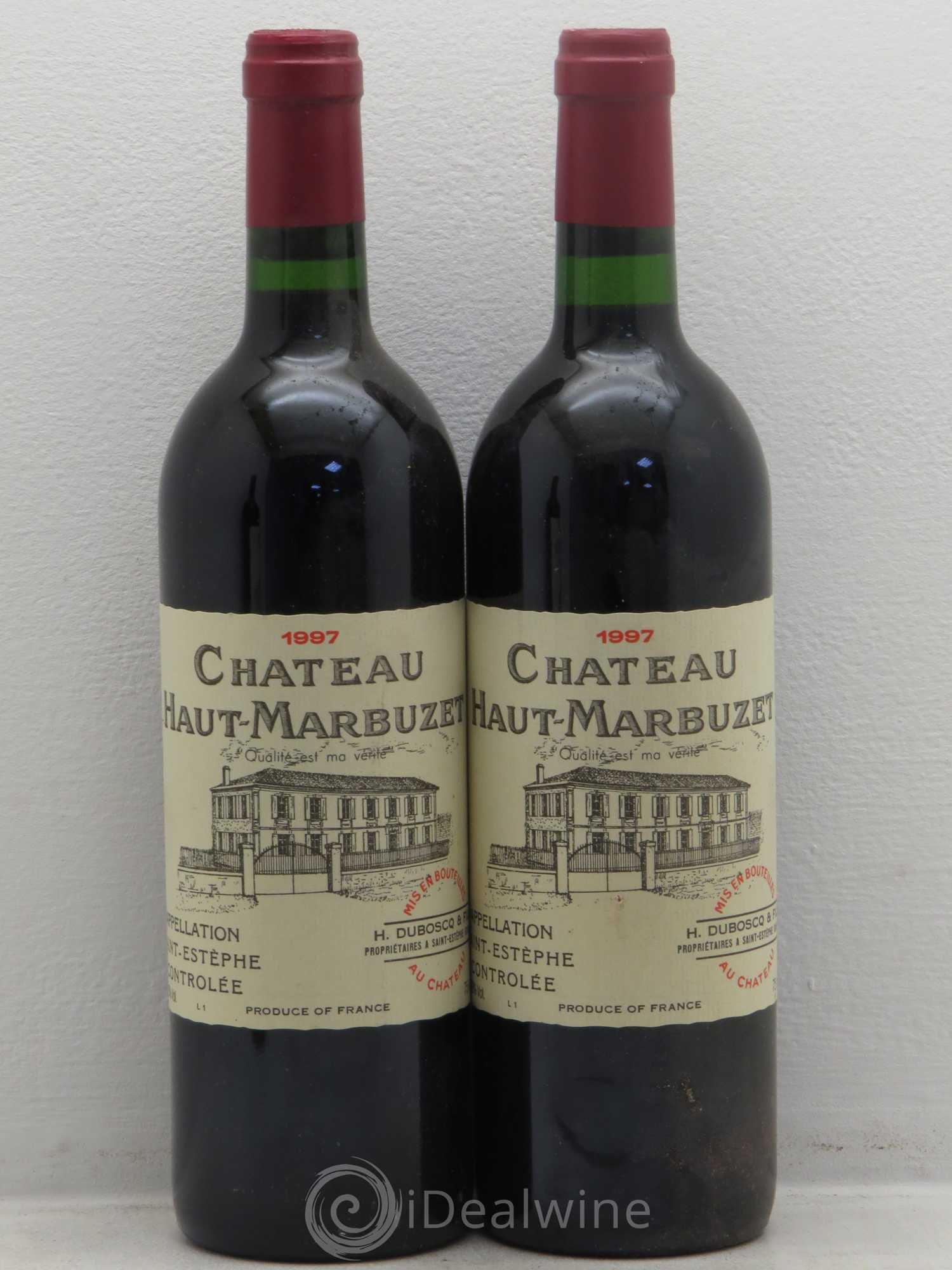 Château Haut Marbuzet 1997 - Lot de 4 bouteilles - 2