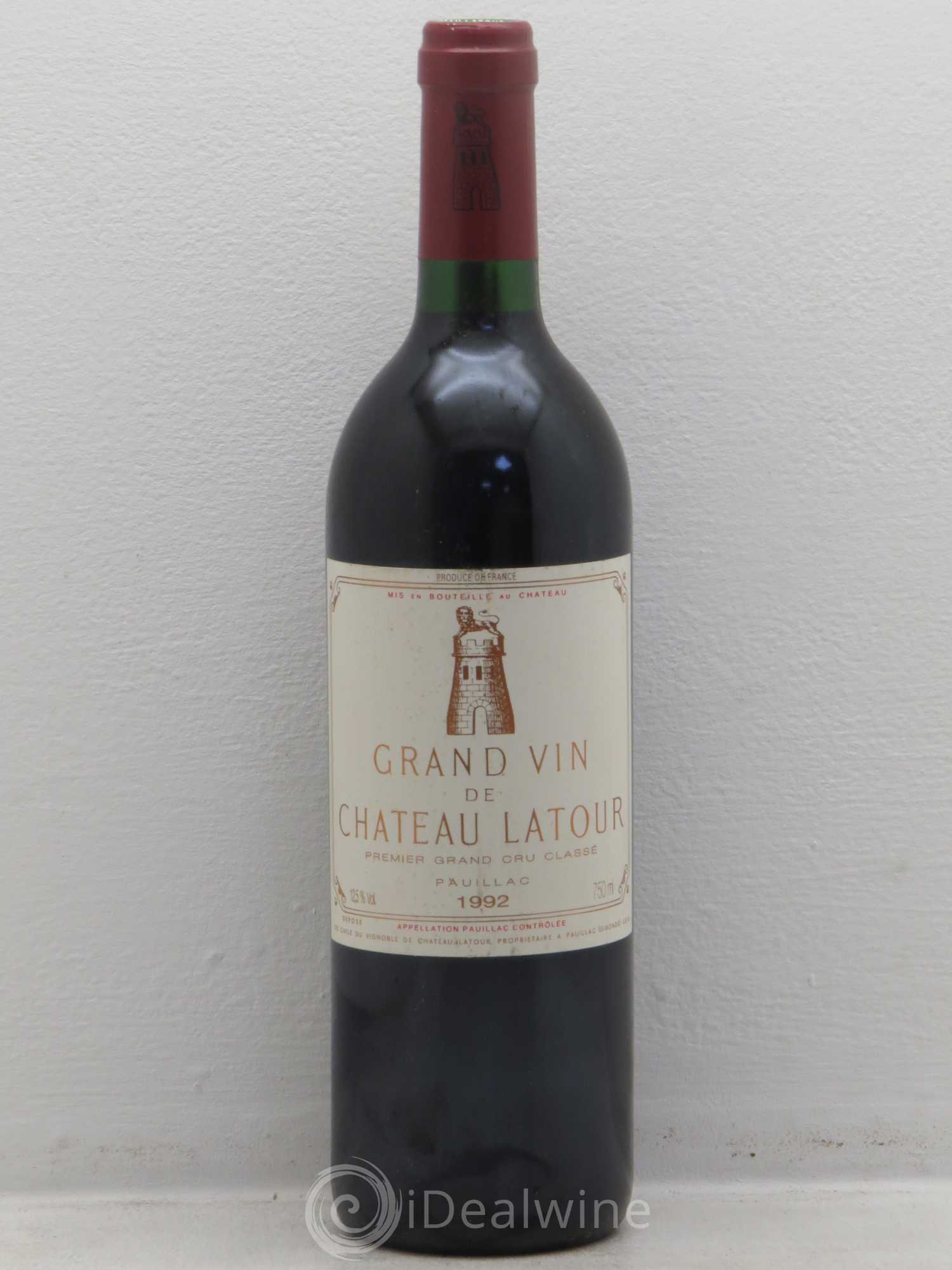 Château Latour 1er Grand Cru Classé 1992 - Lot de 1 bouteille - 0