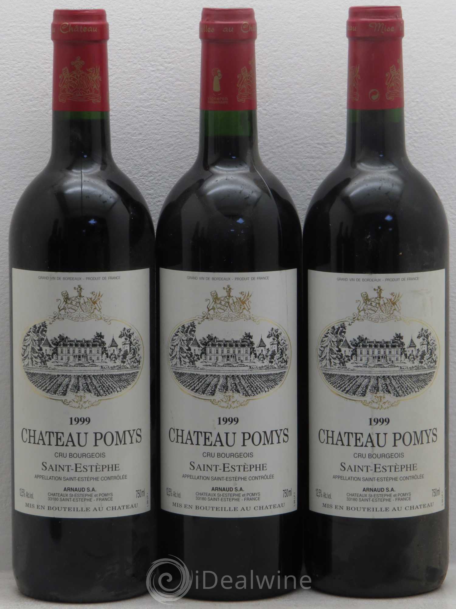 Château Pomys Cru Bourgeois 1999 - Lot de 6 bouteilles - 1