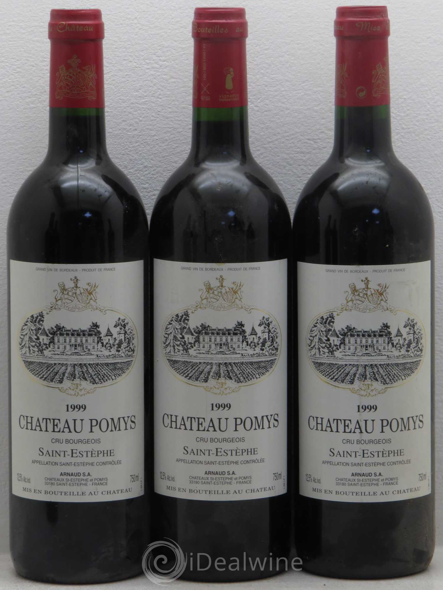 Château Pomys Cru Bourgeois 1999 - Lot de 6 bouteilles - 2