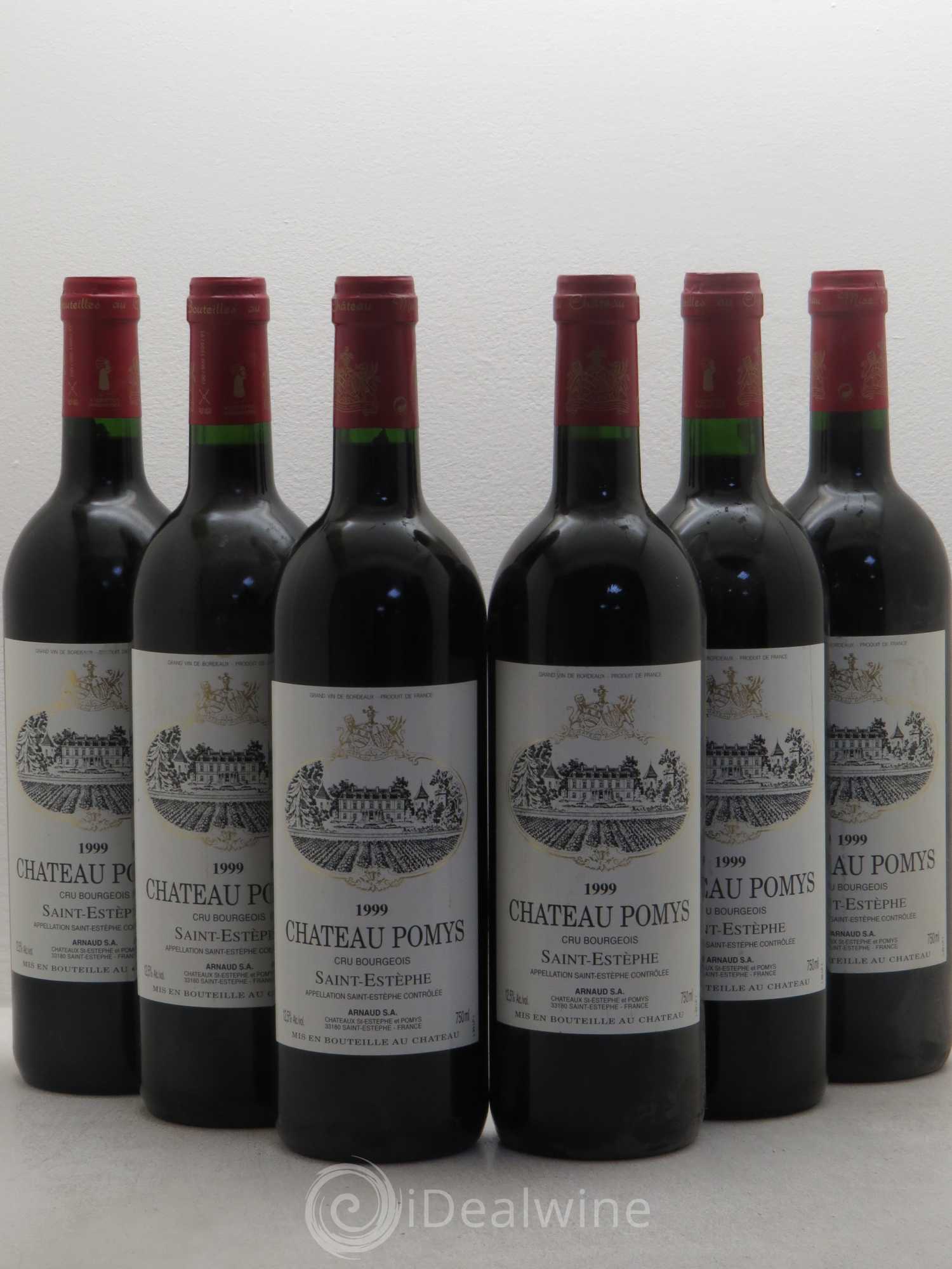 Château Pomys Cru Bourgeois 1999 - Lot de 6 bouteilles - 0