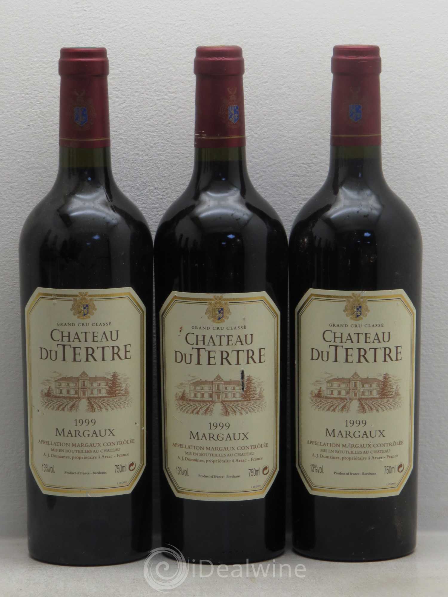 Château du Tertre 5ème Grand Cru Classé 1999 - Lot de 9 bouteilles - 1