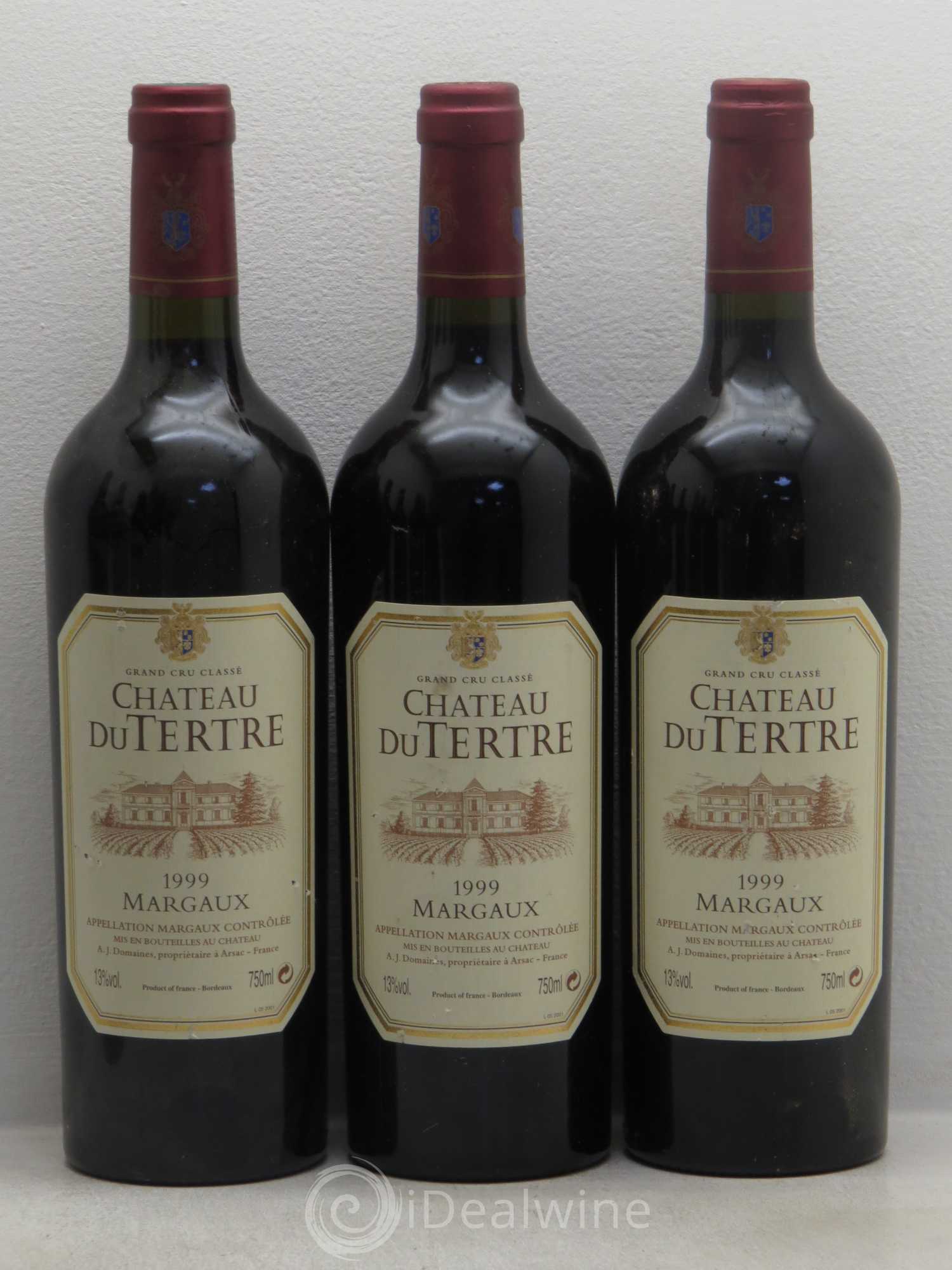 Château du Tertre 5ème Grand Cru Classé 1999 - Lot de 9 bouteilles - 2